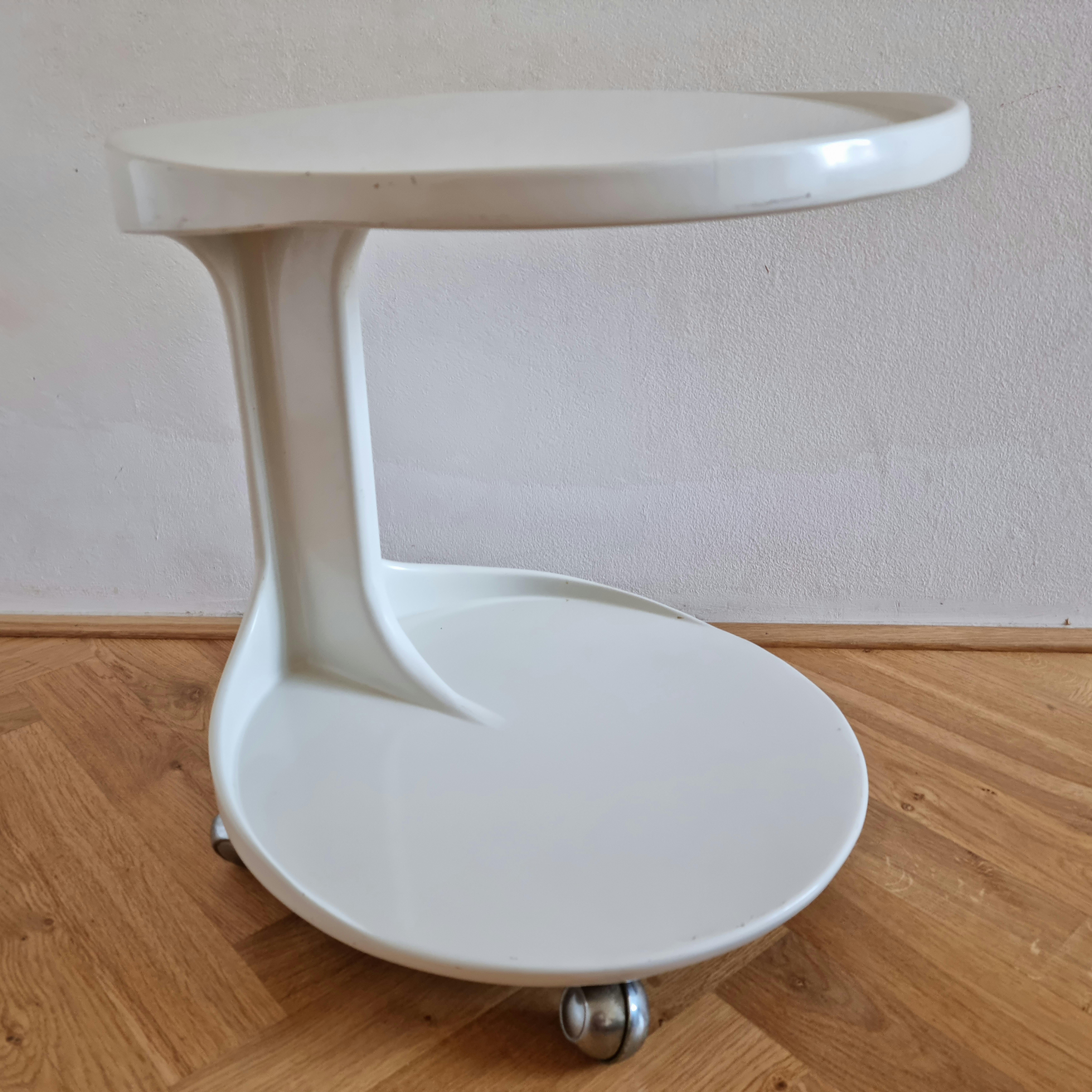 Midcentury Rare Side or Serving Table, Space Age Style, Italy, 1970s For Sale 2