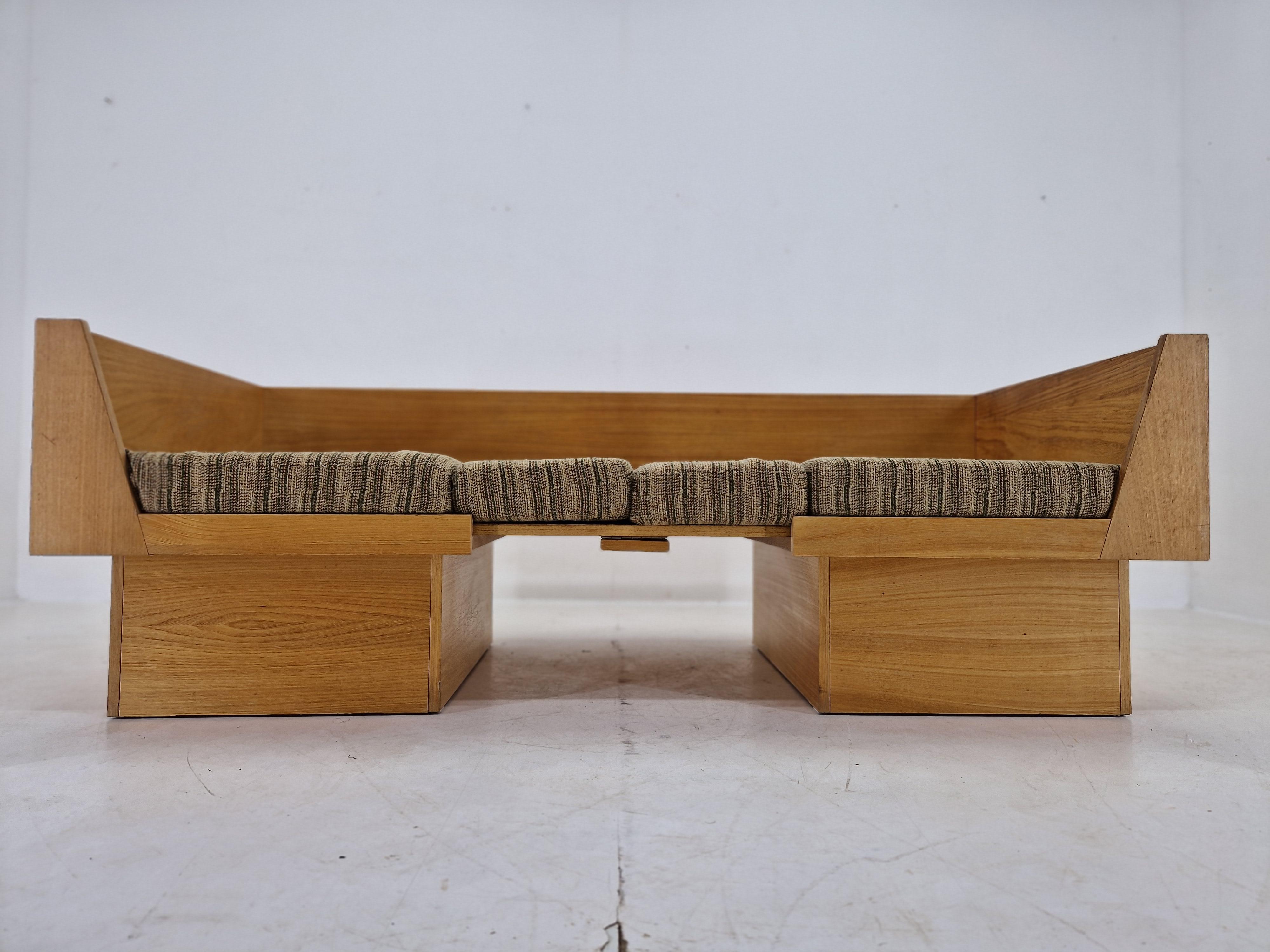 Midcentury Rare Sofa or Daybed with Table, 1970s 3