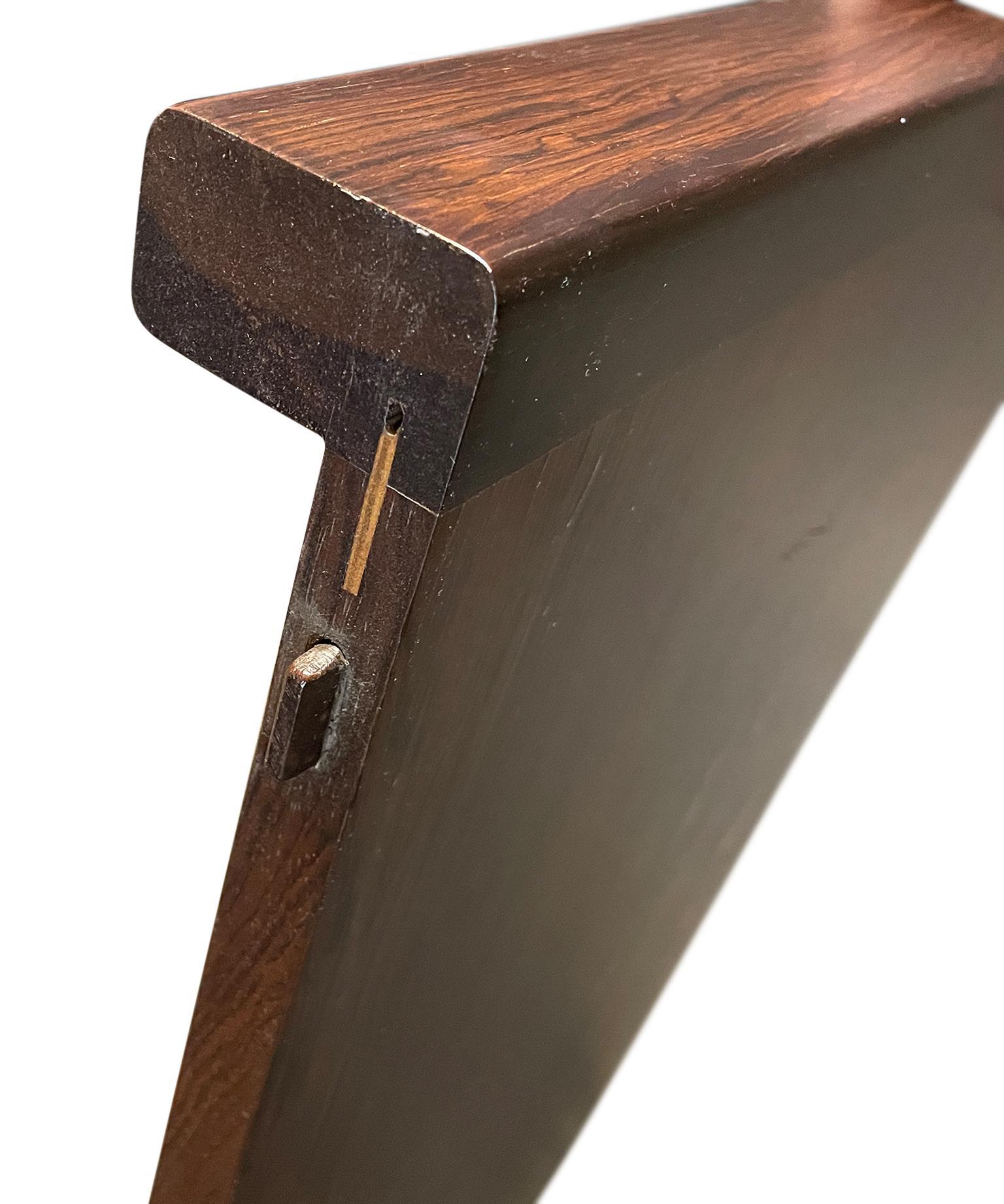 Midcentury Rare Table de salle à manger extensible en palissandre massif minimaliste avec 1 abattant en vente 8