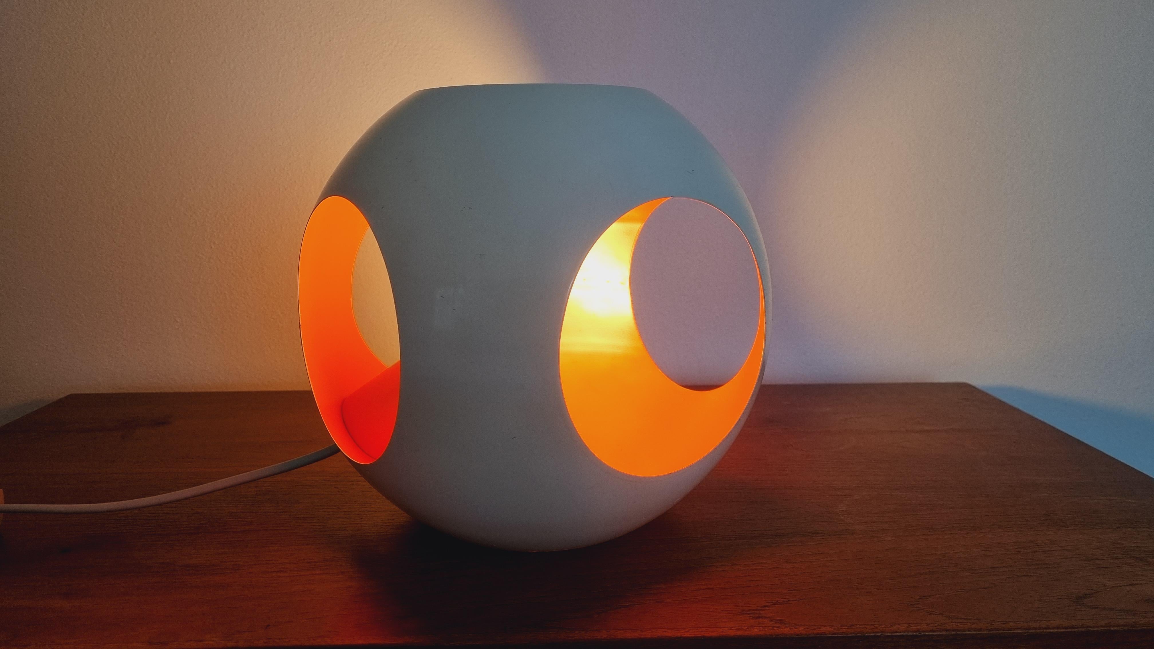 Midcentury Rare Space Age Table Lamp Meblo, Harvey Guzzini, Italy, 1970s 3