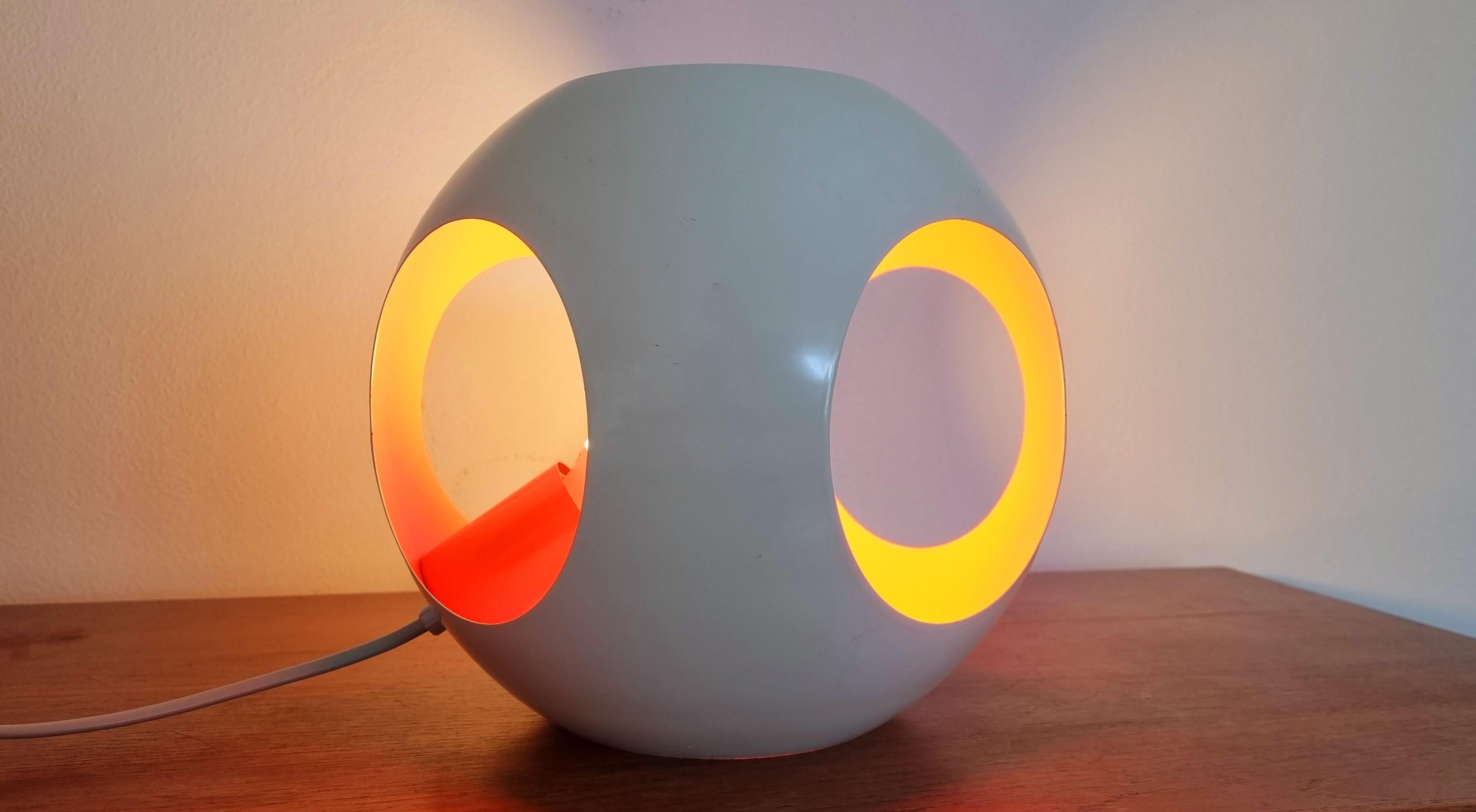 Midcentury Rare Space Age Table Lamp Meblo, Harvey Guzzini, Italy, 1970s 4