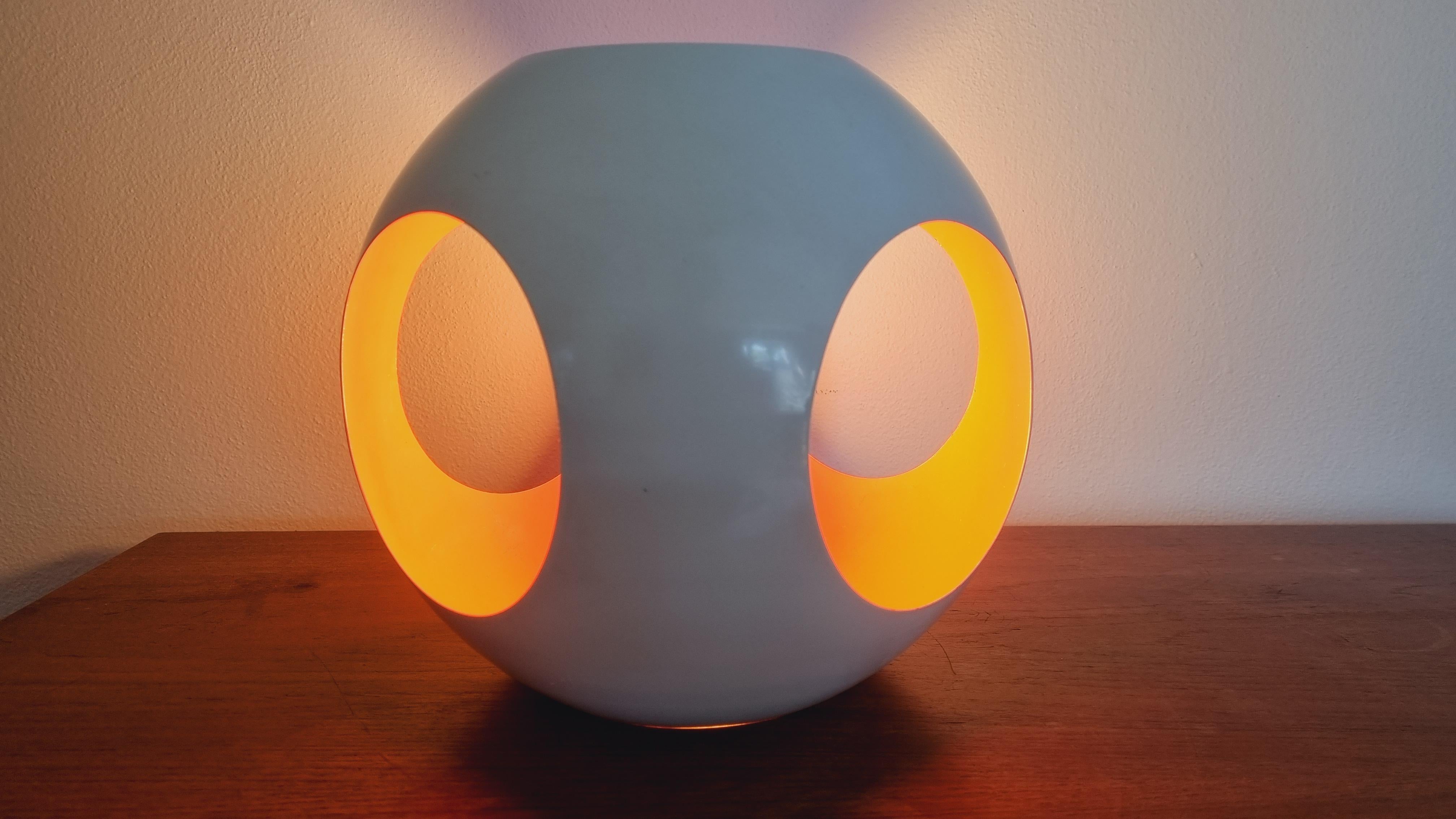 Midcentury Rare Space Age Table Lamp Meblo, Harvey Guzzini, Italy, 1970s 7