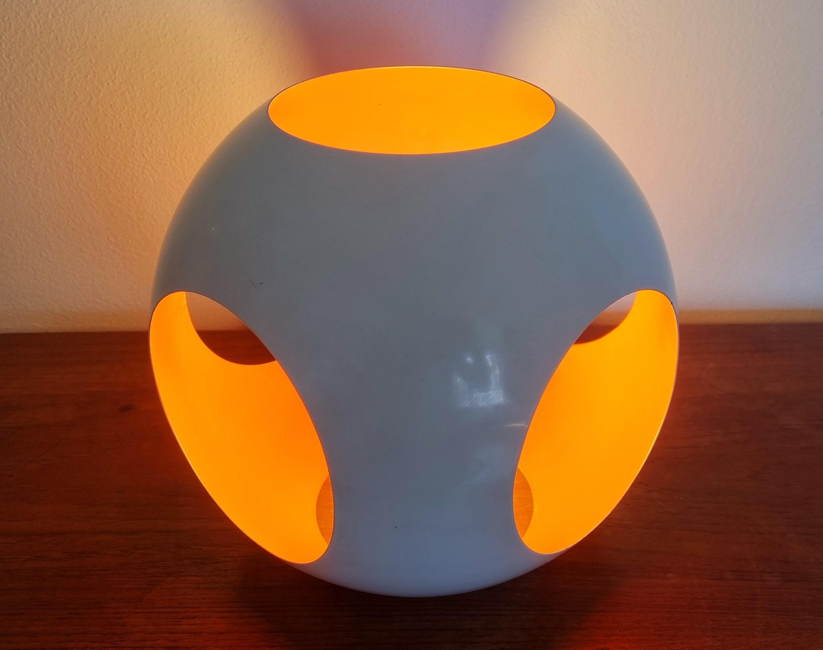 Midcentury Rare Space Age Table Lamp Meblo, Harvey Guzzini, Italy, 1970s 8