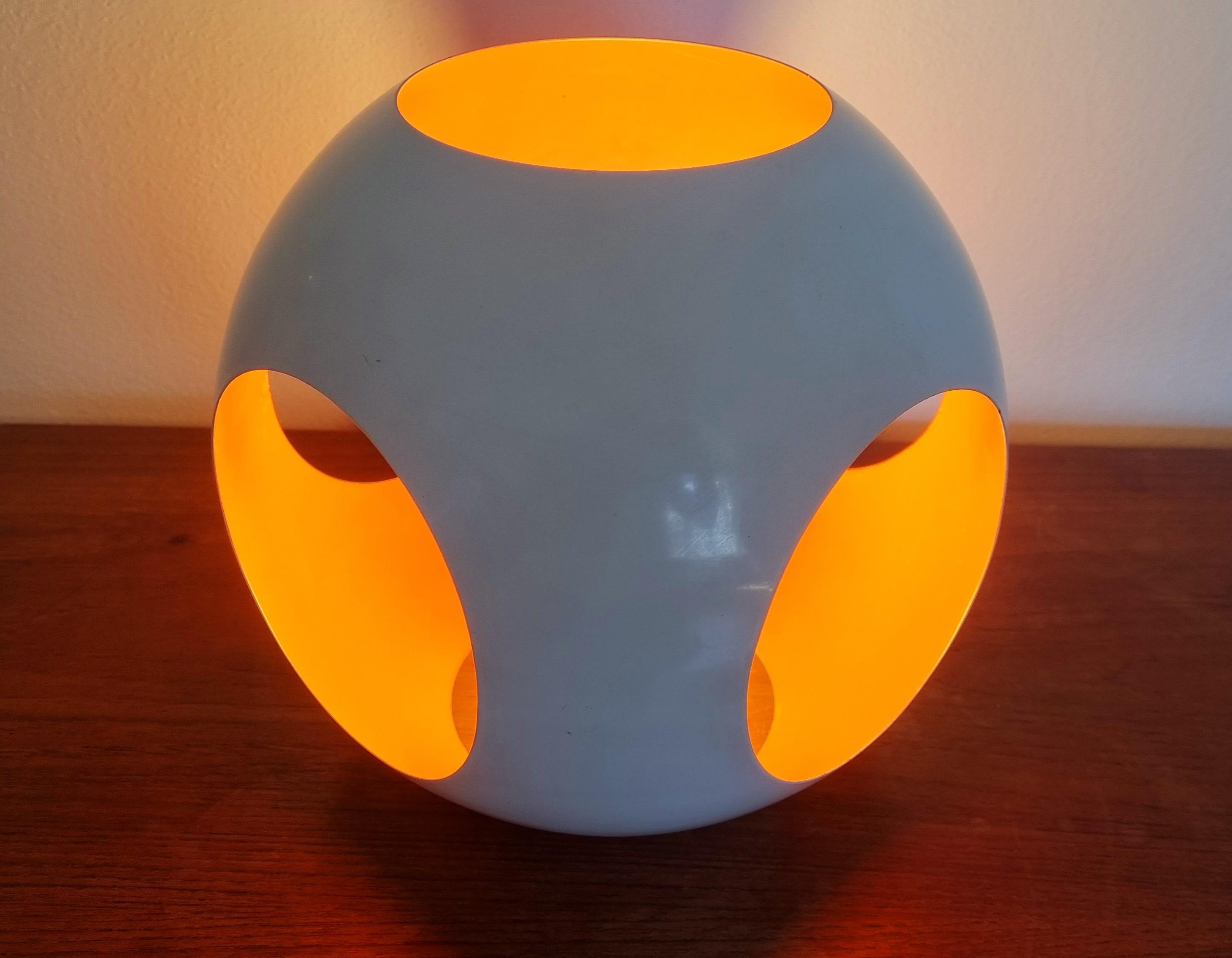 Midcentury Rare Space Age Table Lamp Meblo, Harvey Guzzini, Italy, 1970s 9