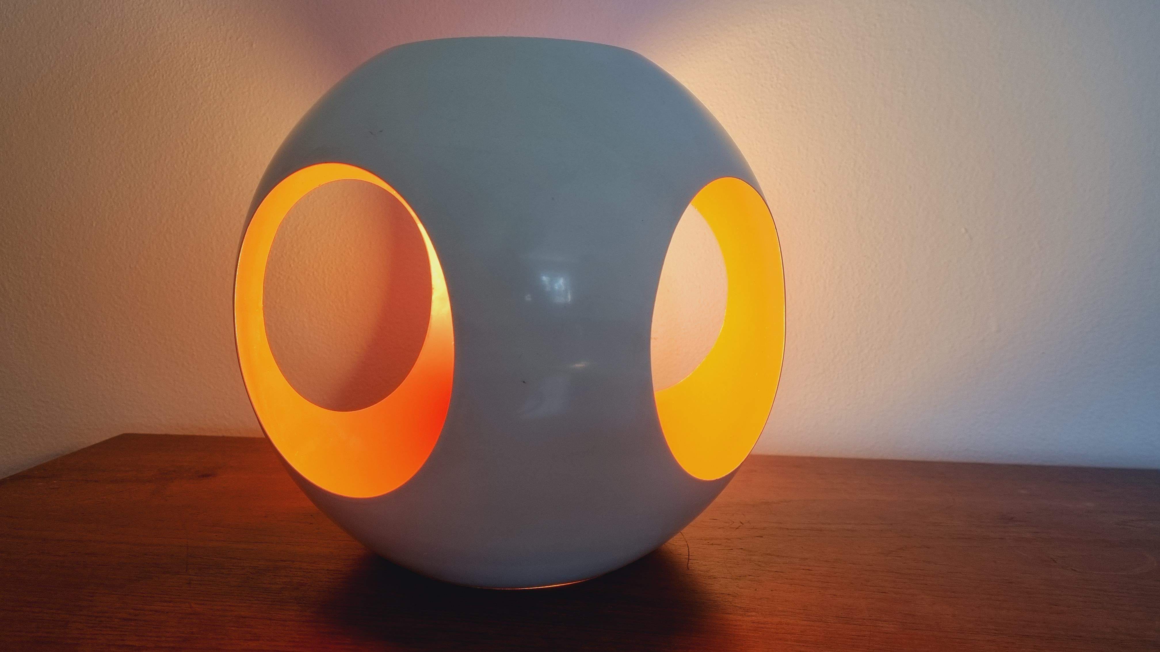 Midcentury Rare Space Age Table Lamp Meblo, Harvey Guzzini, Italy, 1970s 10