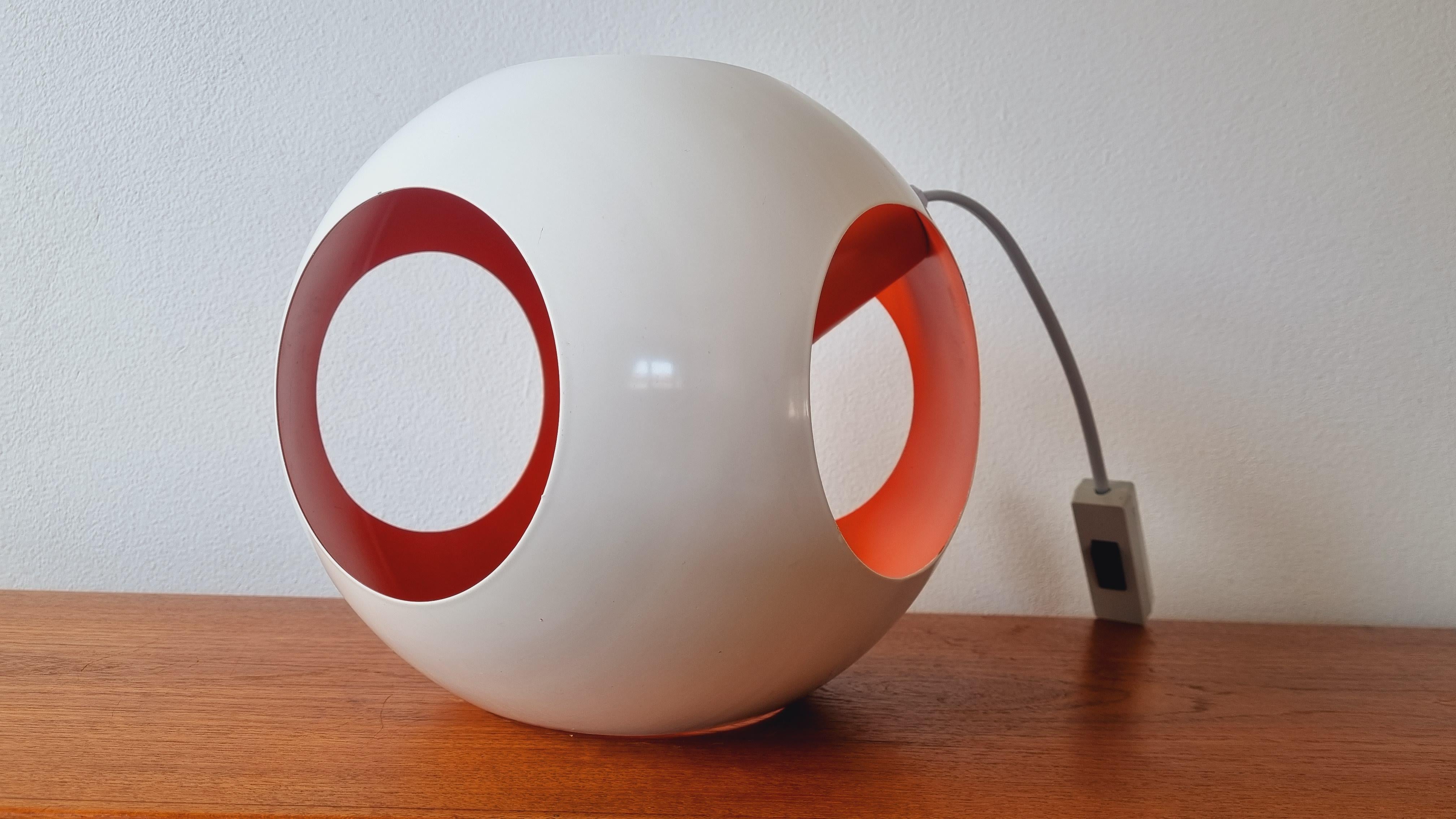 Mid-Century Modern Midcentury Rare Space Age Table Lamp Meblo, Harvey Guzzini, Italy, 1970s