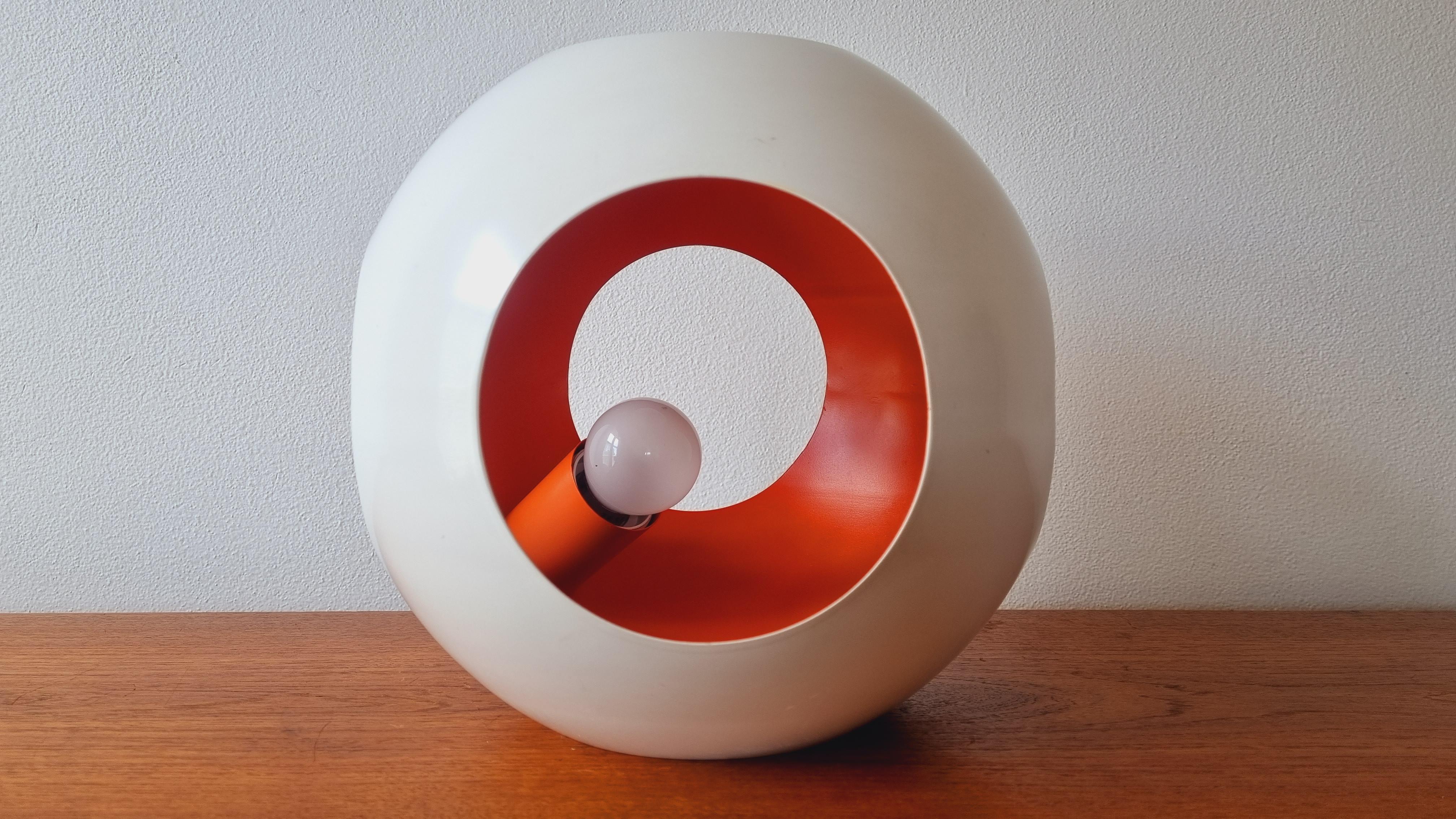 Midcentury Rare Space Age Table Lamp Meblo, Harvey Guzzini, Italy, 1970s In Good Condition In Praha, CZ