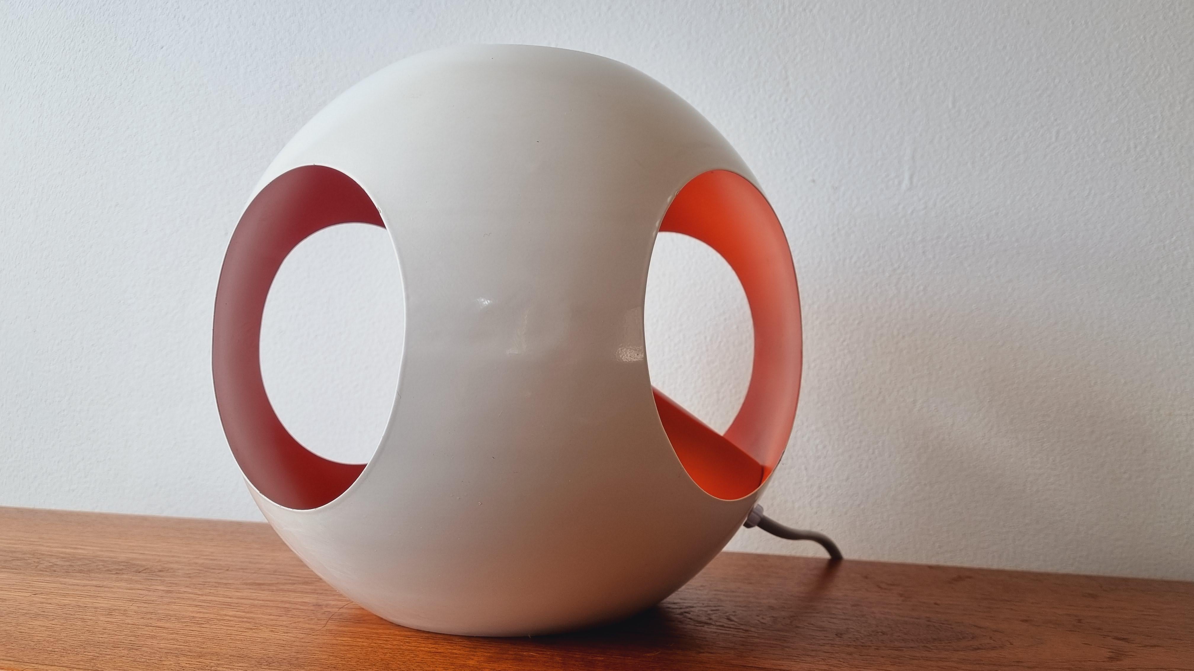 Late 20th Century Midcentury Rare Space Age Table Lamp Meblo, Harvey Guzzini, Italy, 1970s