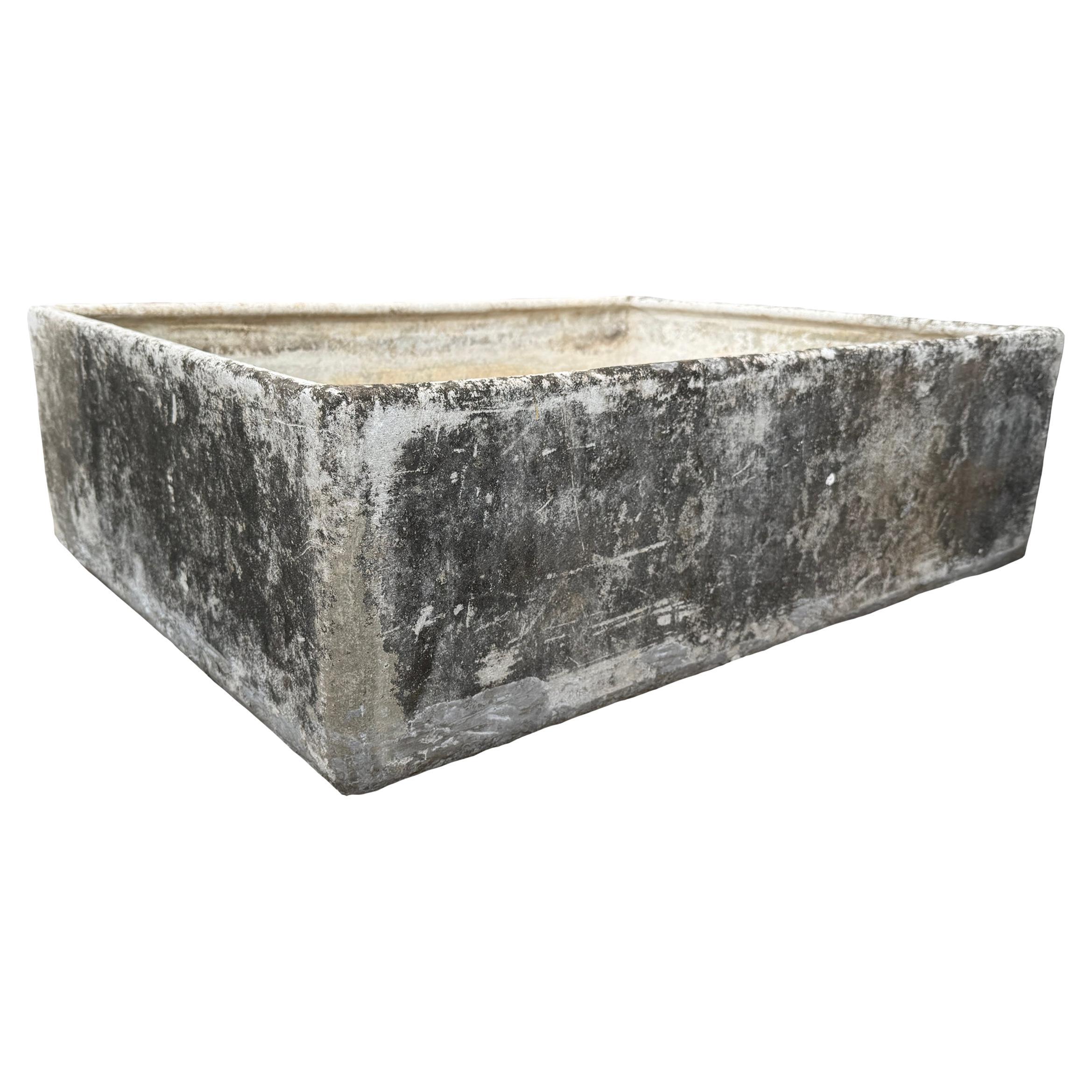 Midcentury Rare Square Planter by Swiss Architect Willy Guhl for Eternit, 1960s For Sale