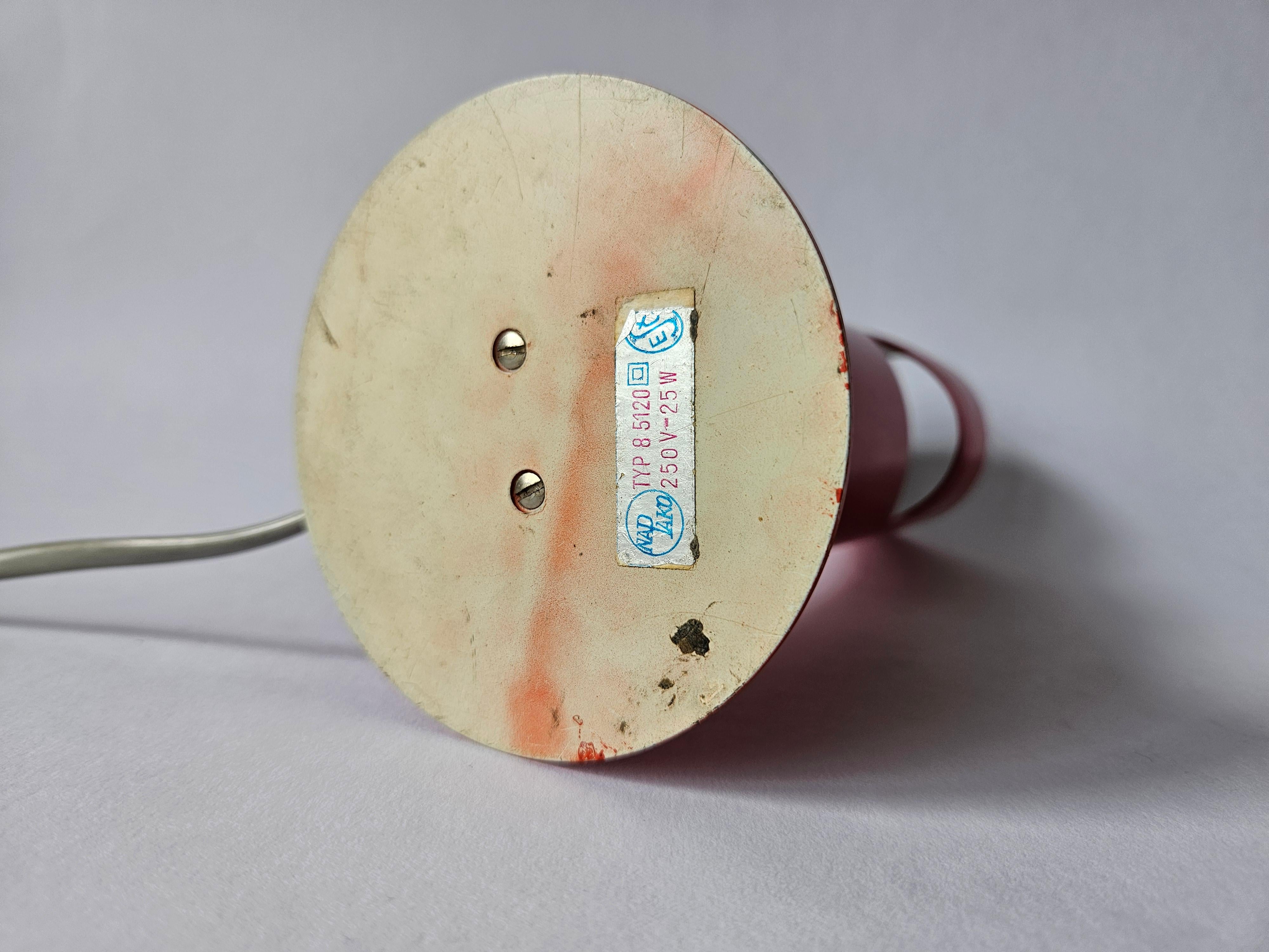 Metal Midcentury Rare Table Lamp Napako, 1970s. For Sale