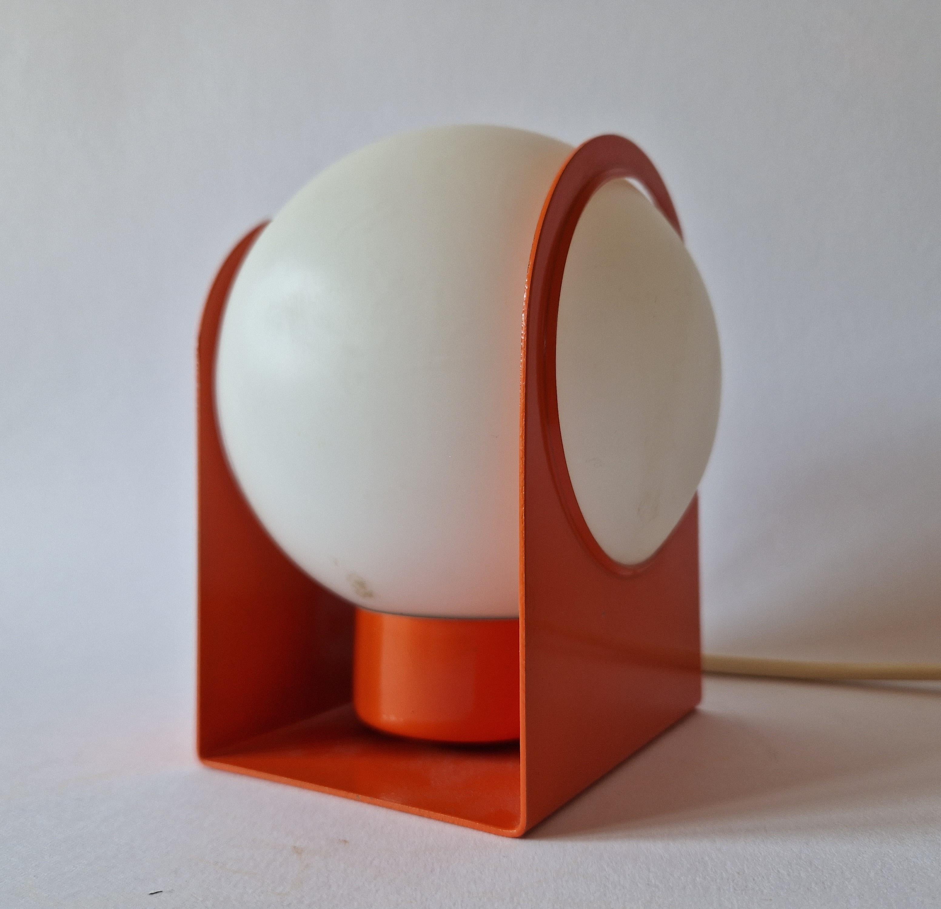 Lacquered Midcentury Rare Table or Wall Lamp Pokrok, 1970s For Sale