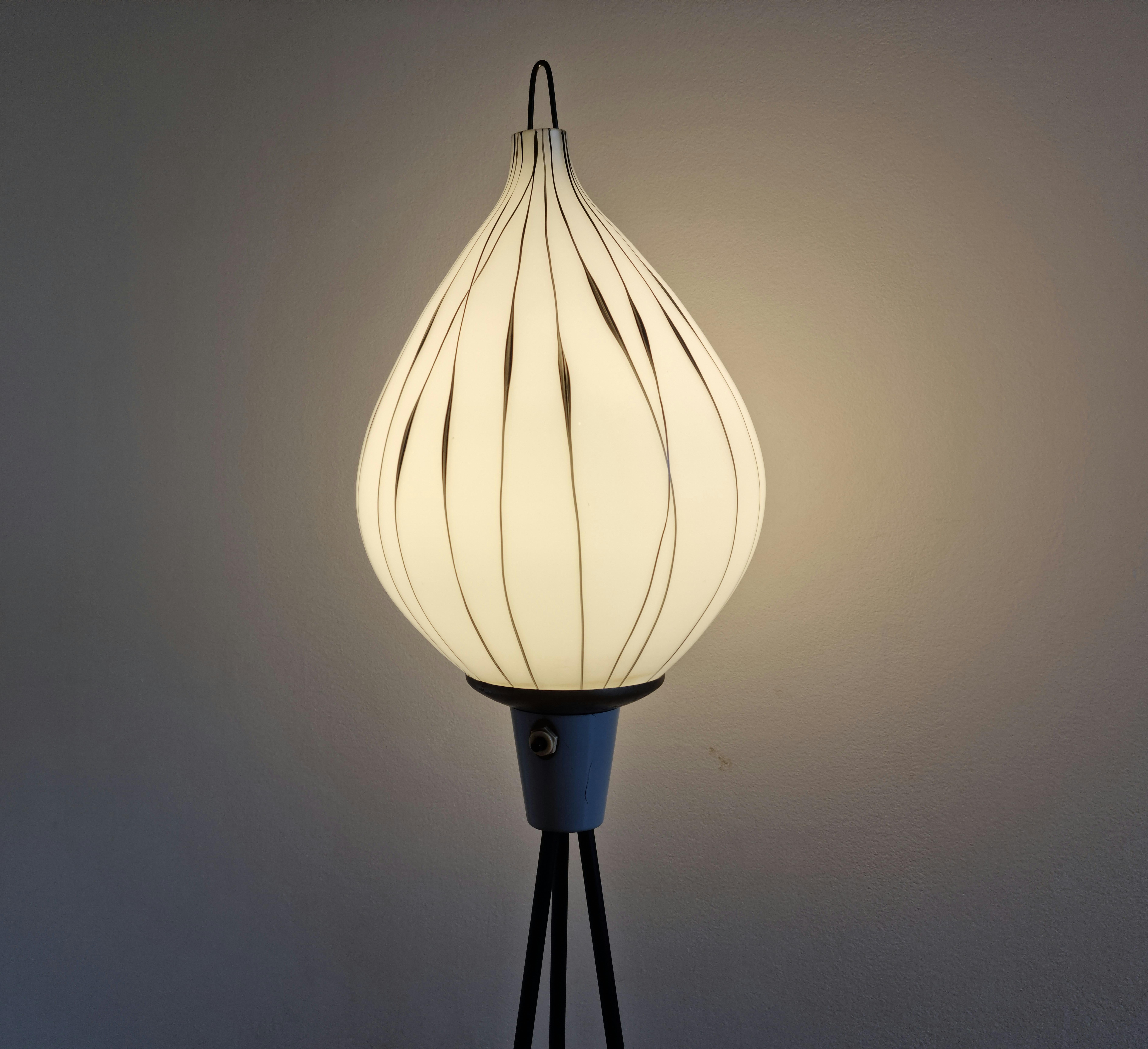 Midcentury Rare Tripod Floor Lamp  In Good Condition For Sale In Praha, CZ
