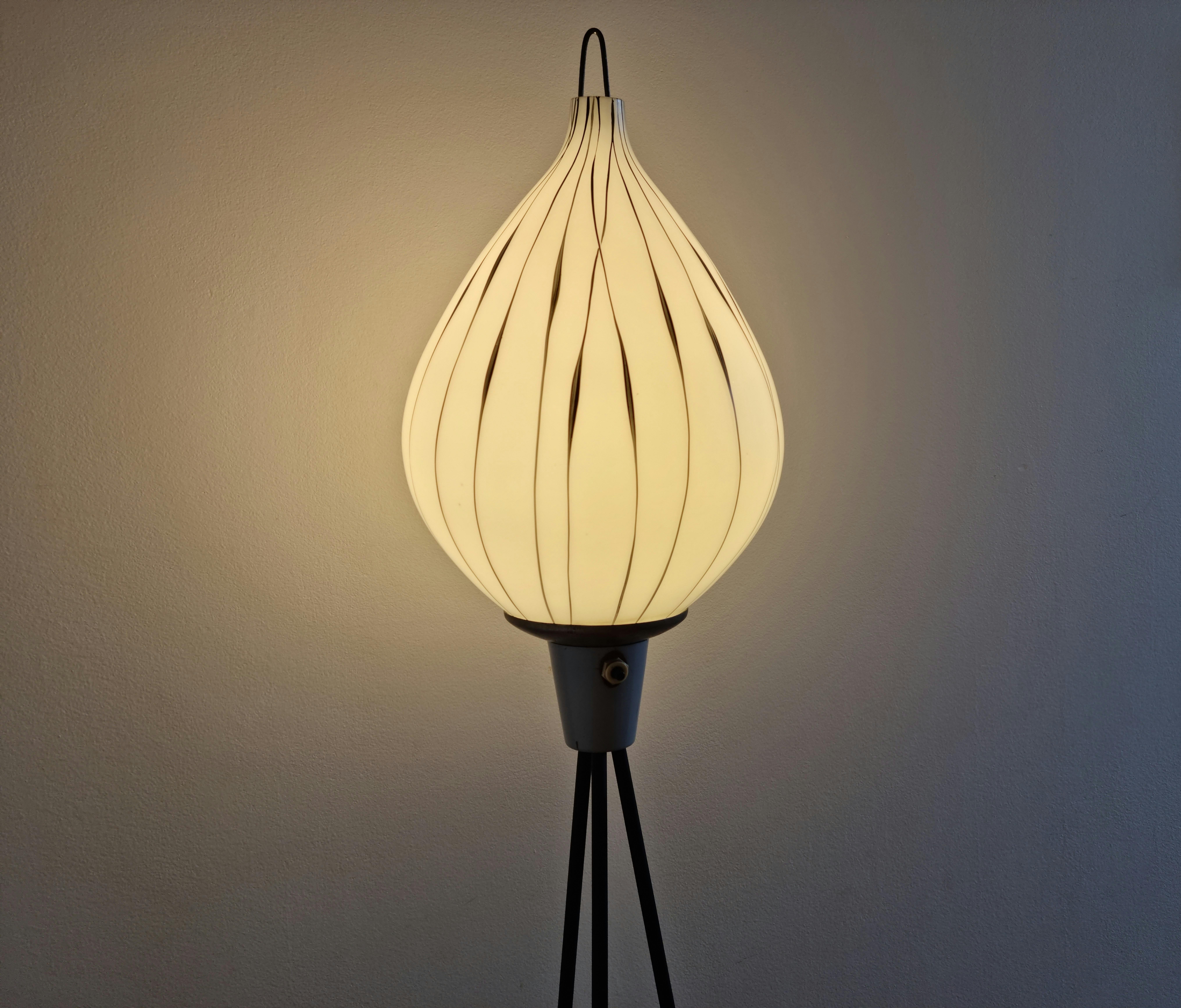 Mid-20th Century Midcentury Rare Tripod Floor Lamp  For Sale