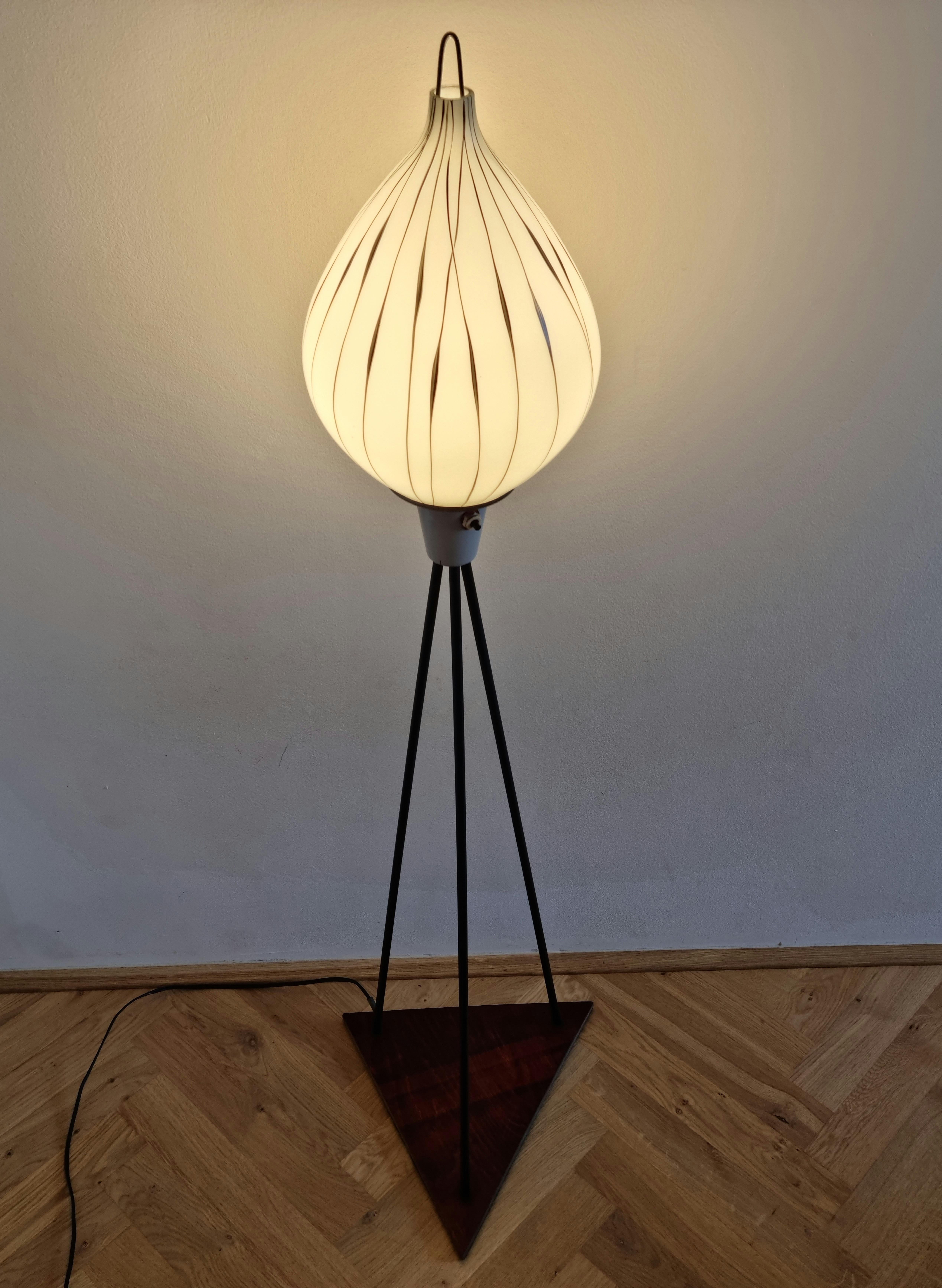 Midcentury Rare Tripod Floor Lamp  For Sale 2
