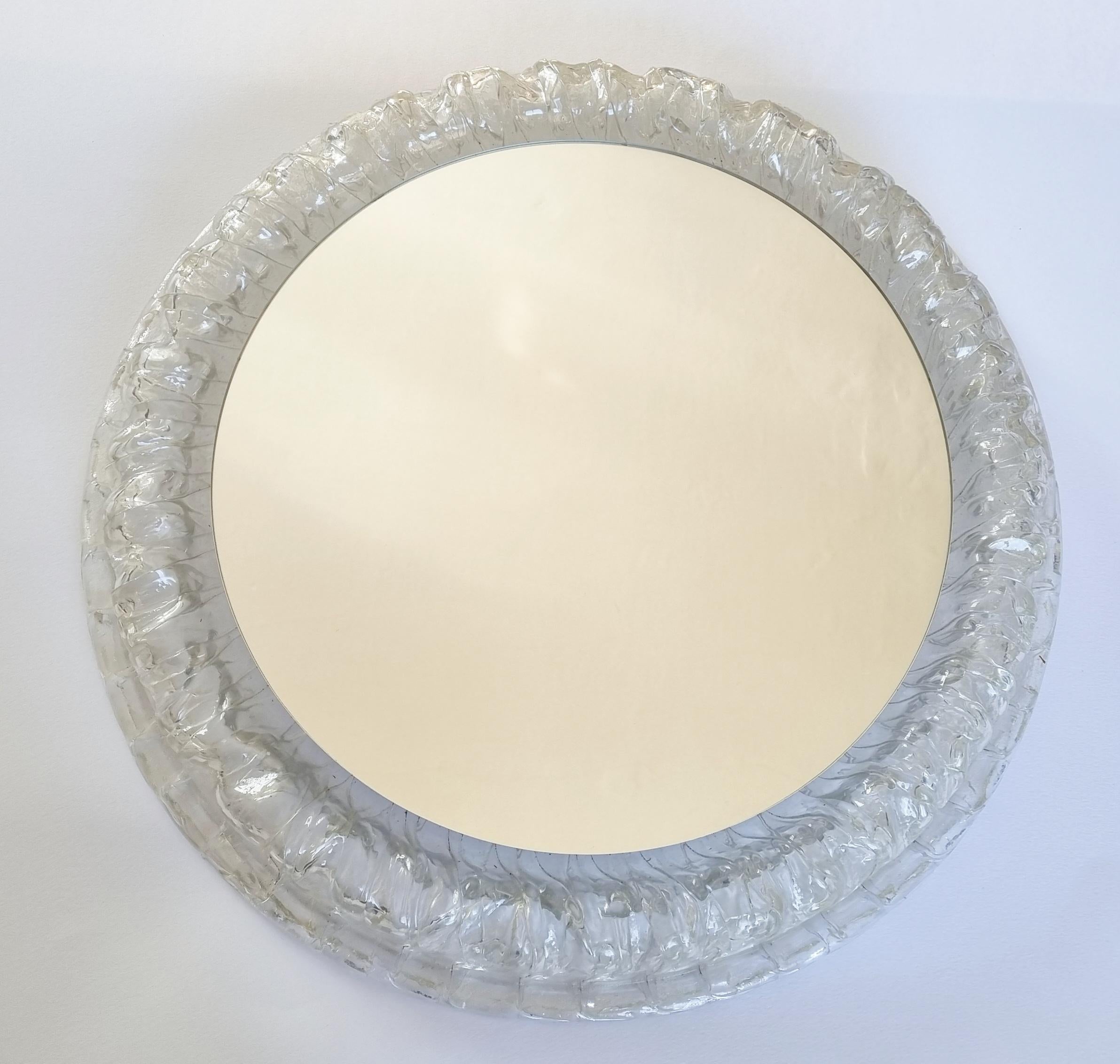 Mid-Century Modern Midcentury Rare Wall Mirror Hillebrand, Germany, 1970s For Sale