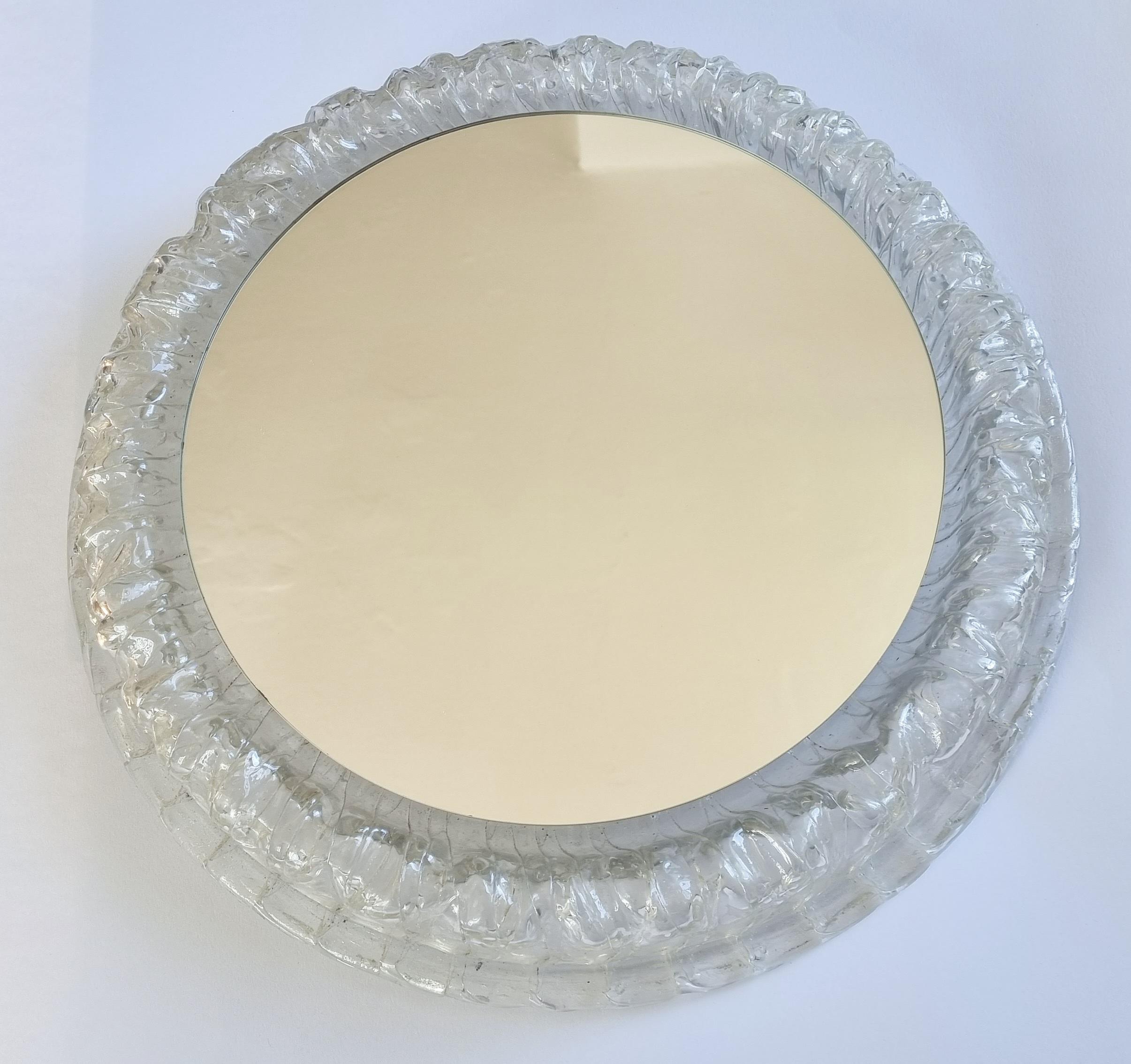 Midcentury Rare Wall Mirror Hillebrand, Germany, 1970s For Sale 4