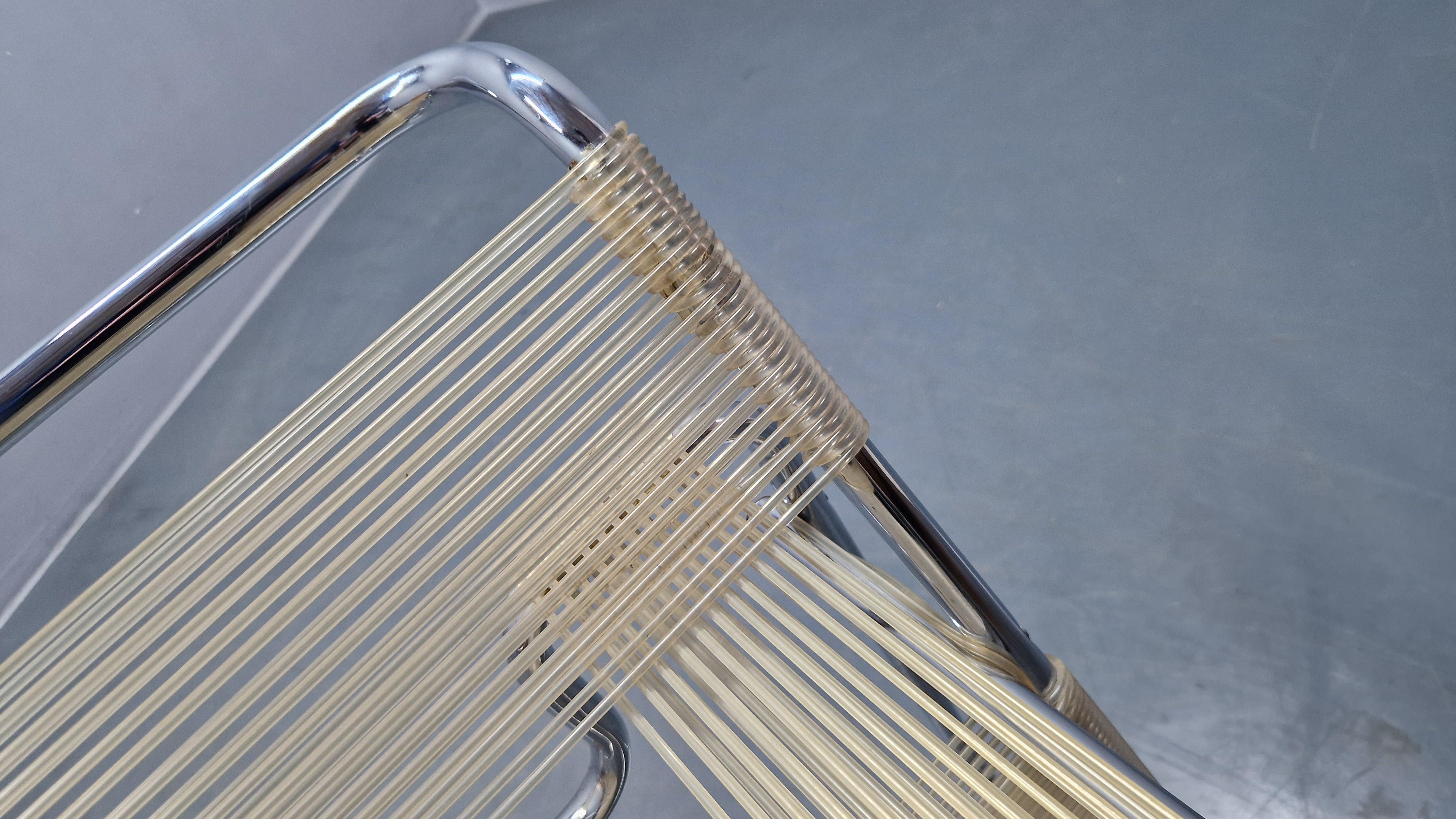Rara poltrona Wassily Spaghetti di Marcel Breuer, Italia, 1970 in vendita 8