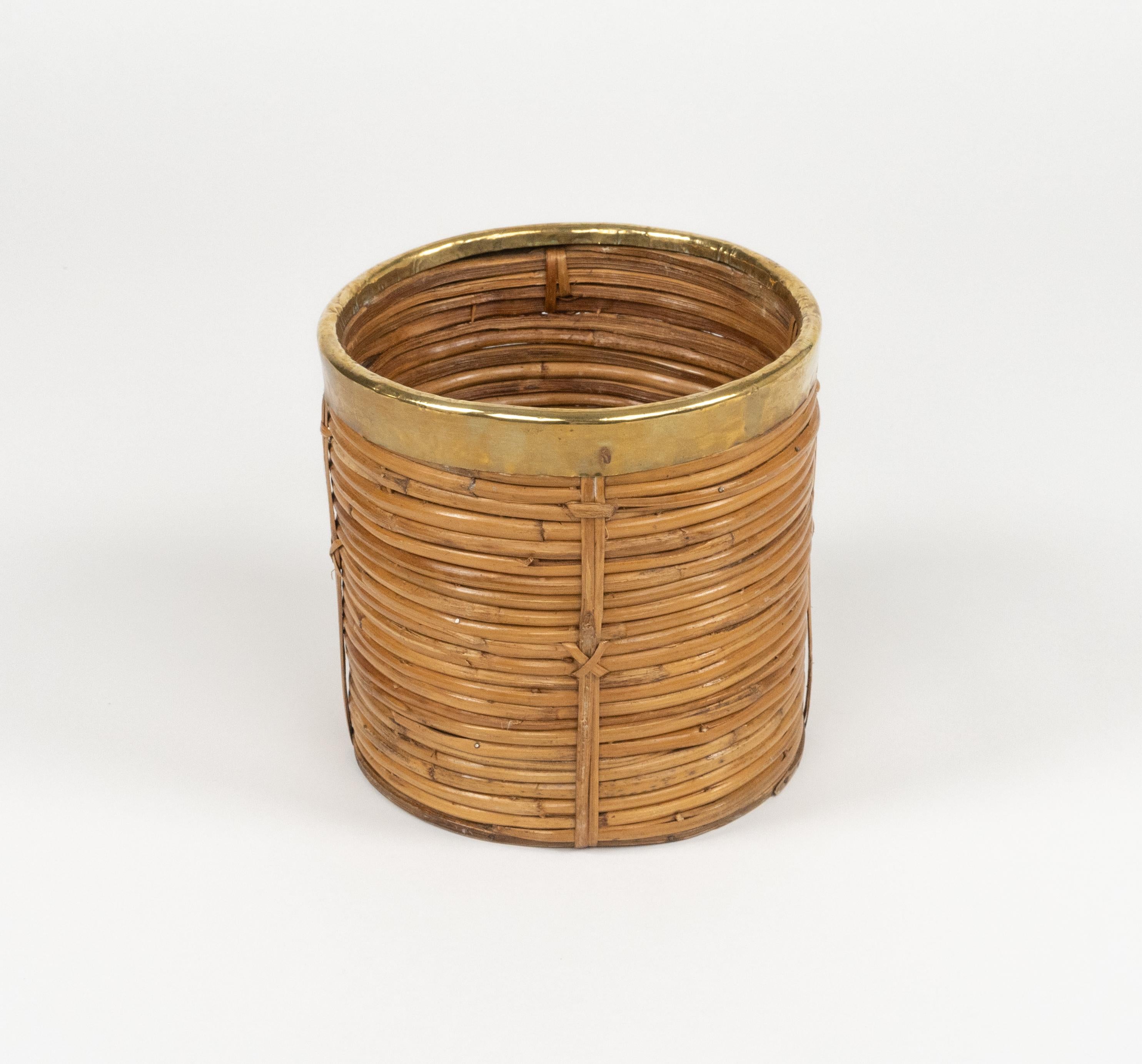 Panier décoratif du milieu du siècle dernier, style Vivai Del Sud, Italie, 1970 3