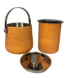 Midcentury Rattan Bar Ware Set