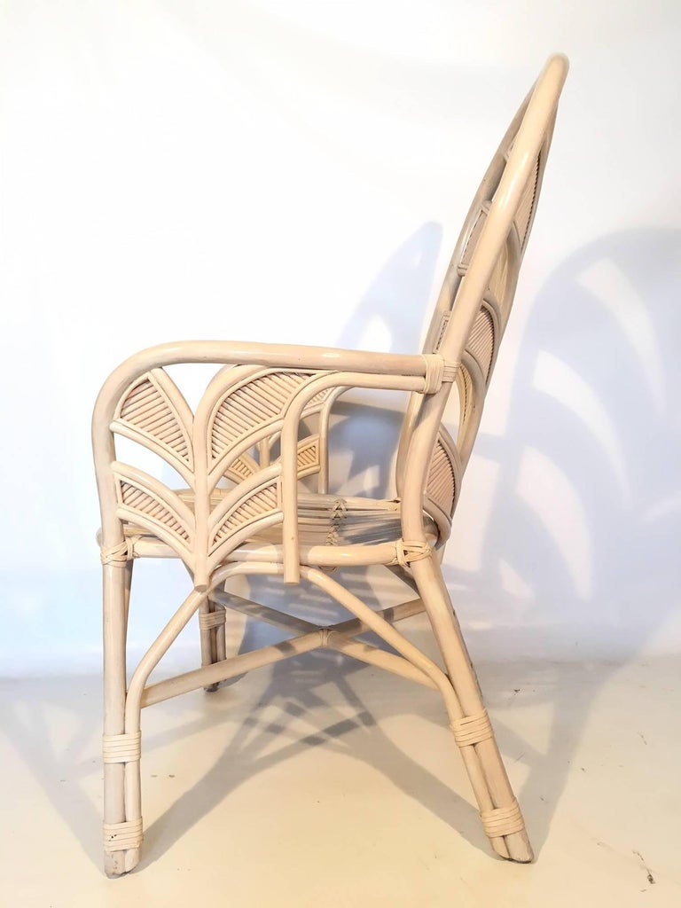 Midcentury Rattan Palm Tree Back Chairs For Sale at 1stDibs palm tree chairs, palm tree furniture