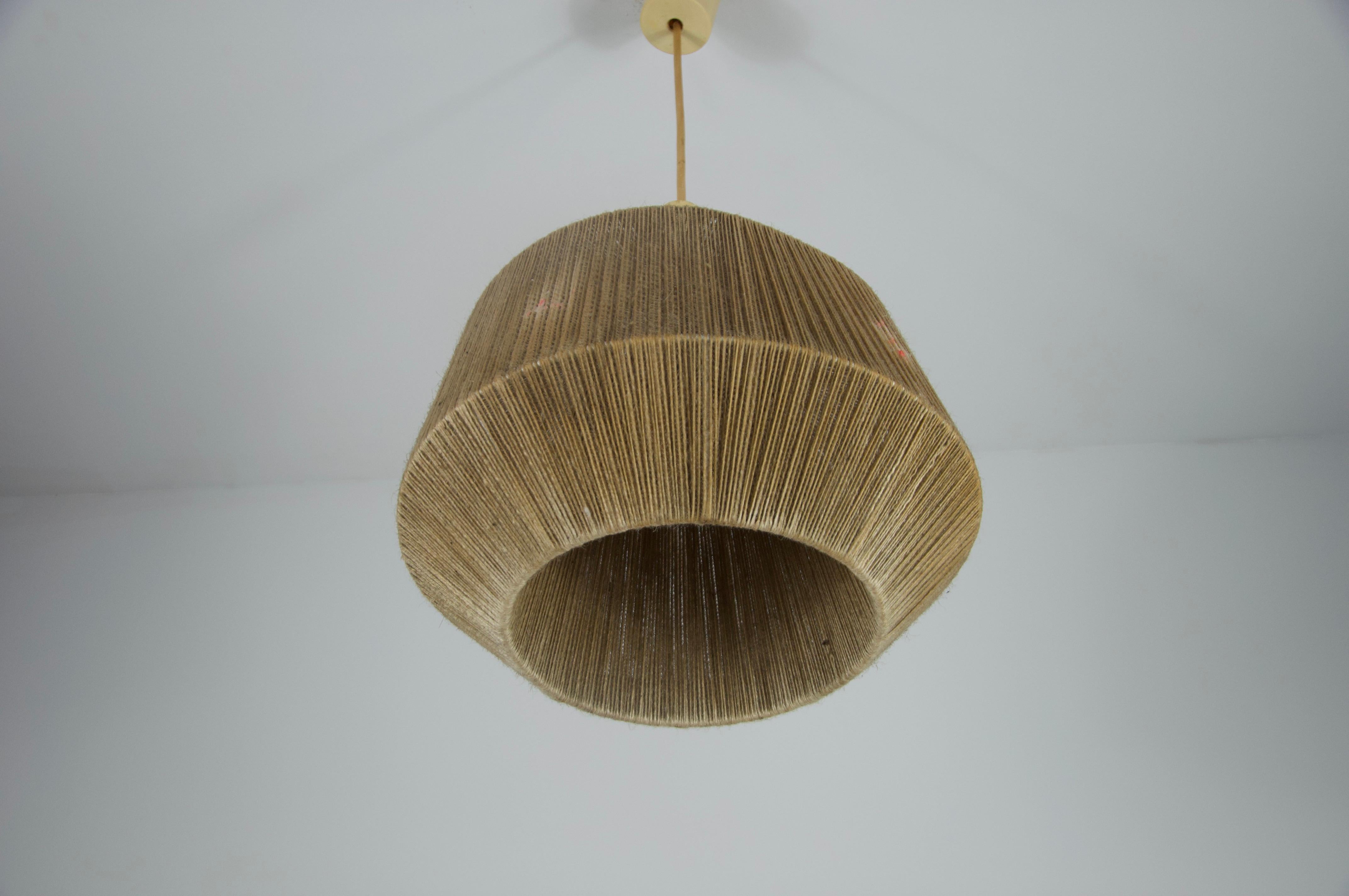 Midcentury Rattan Pendant Lamp, Germany, 1960s in vendita 3