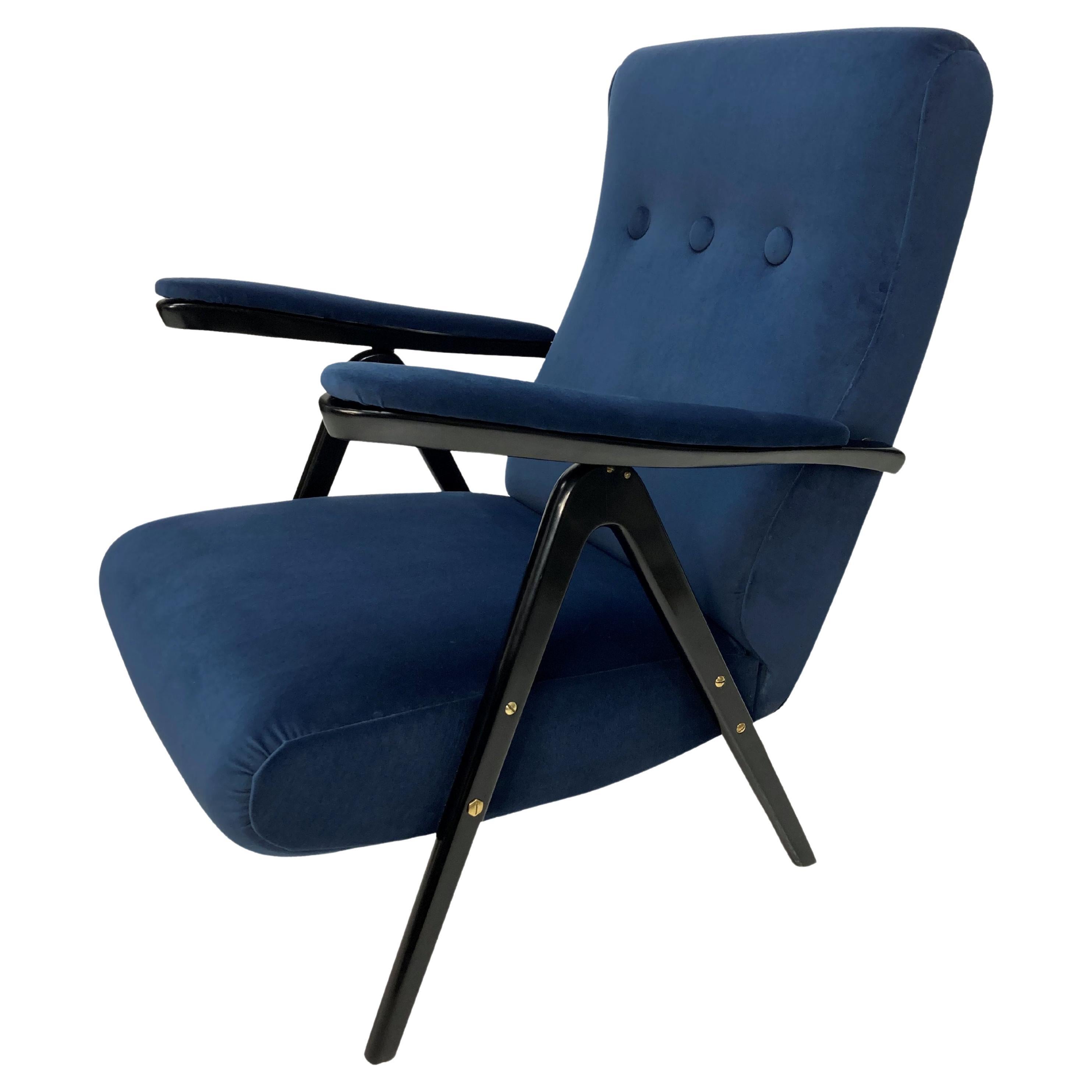 Midcentury Reclining Armchair By Cassina