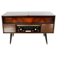 Midcentury Record Player Console by Phillips