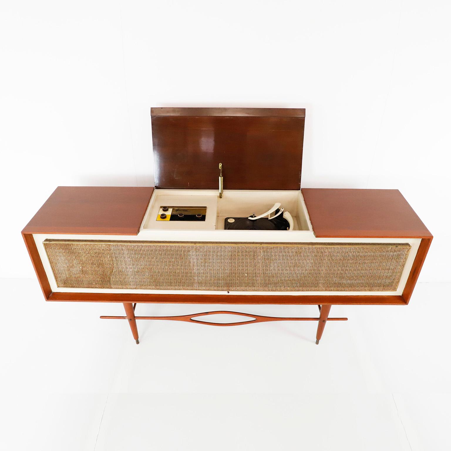 vintage record console