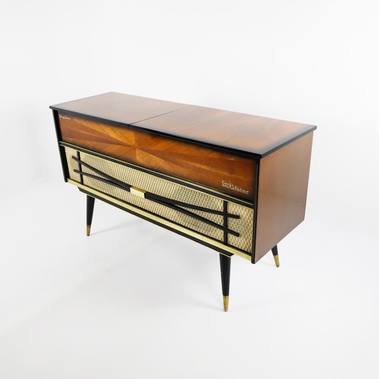 Midcentury Record Player Console at 1stDibs