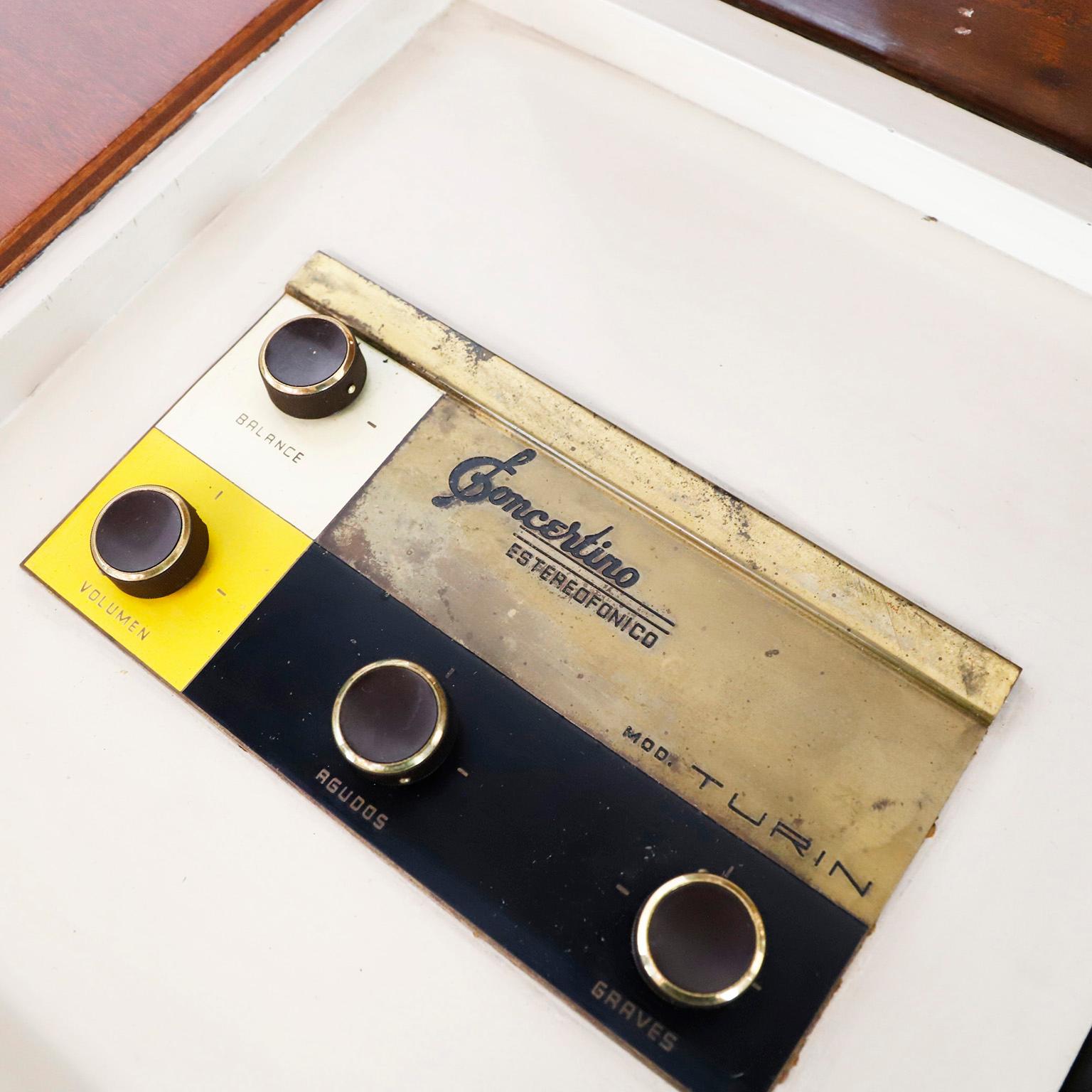 vintage record player console