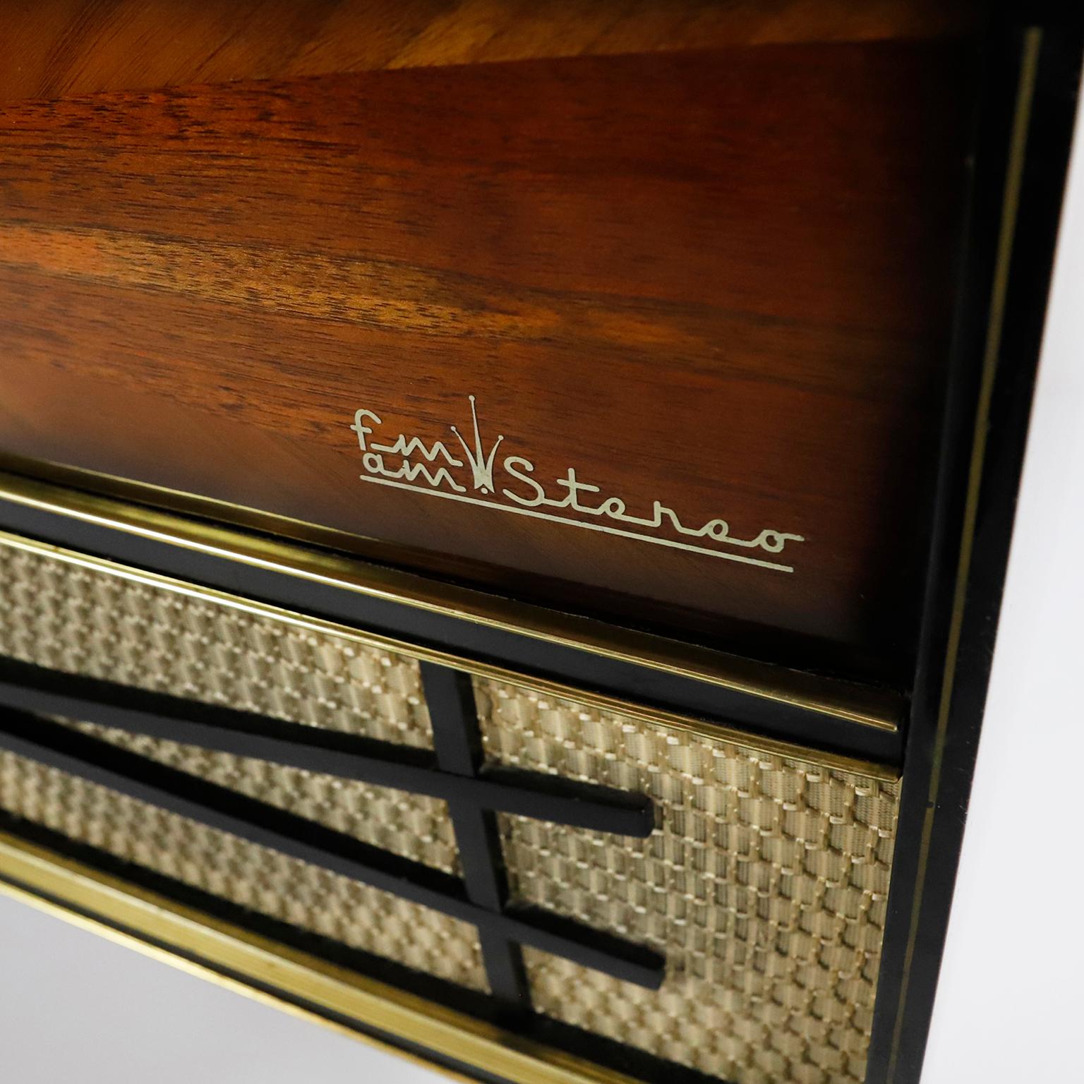 Mid-20th Century Midcentury Record Player Console