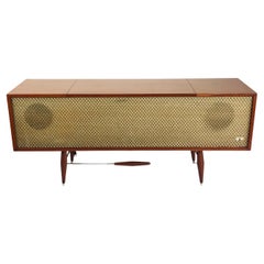 Vintage Midcentury Record Player Console