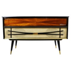 Vintage Midcentury Record Player Console