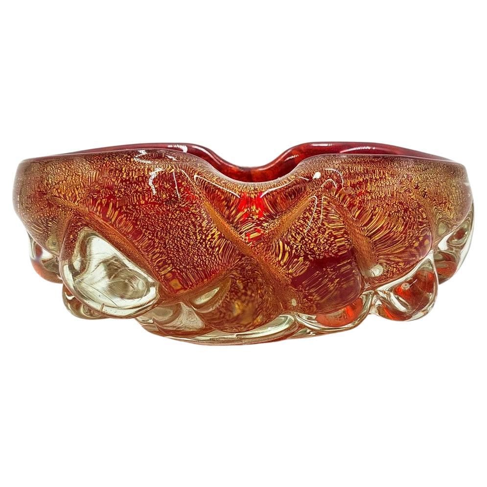 Mid-Century Red Ashtray, Italy, 1970s