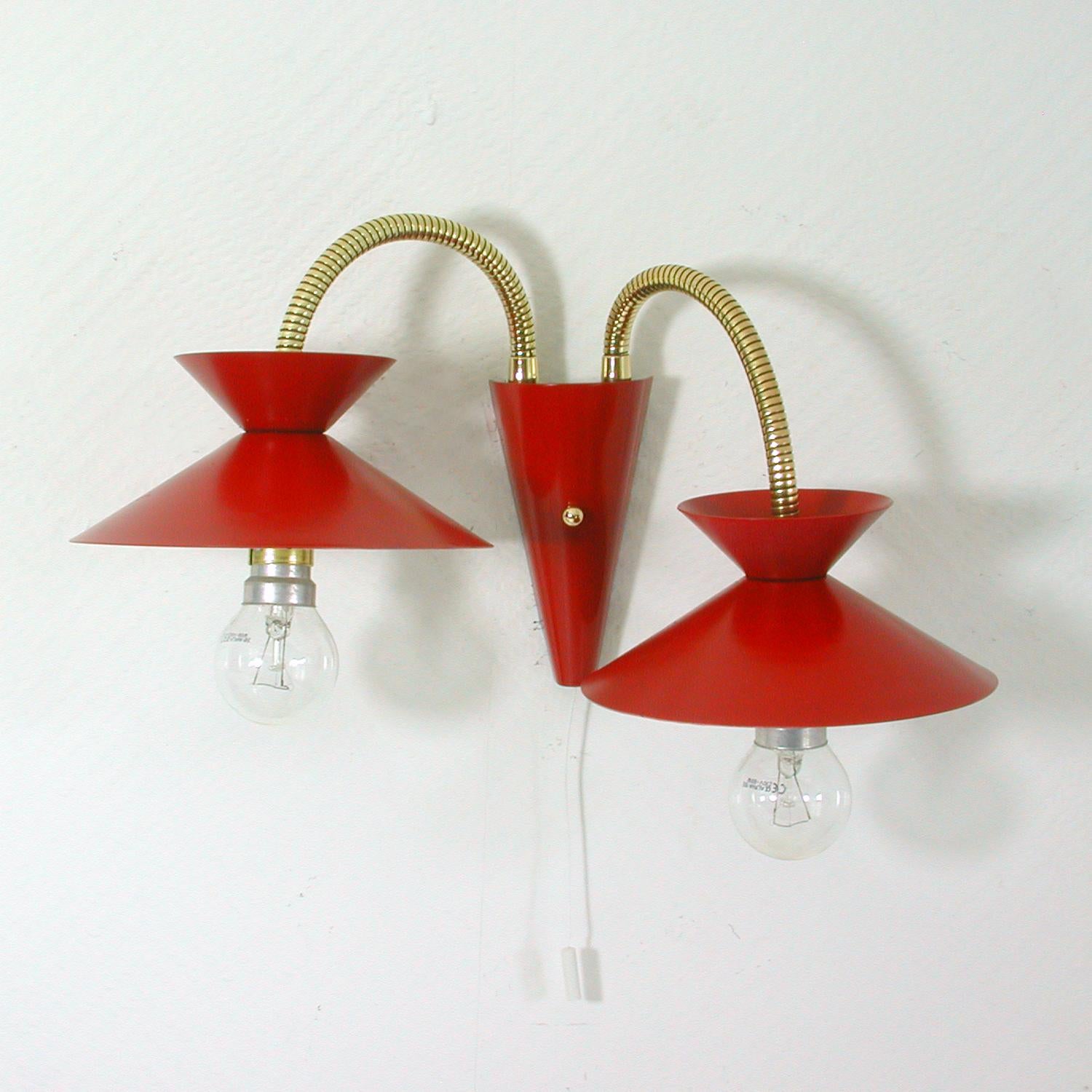 red sconce