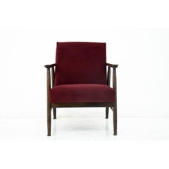 Midcentury Red Retro Armchair from 1960s