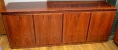 Midcentury Redwood Credenza from Skovby of Denmark with 4 Storage Compartments