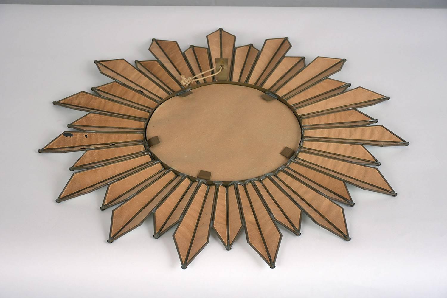 Midcentury Regency Style Sunburst Mirror 1