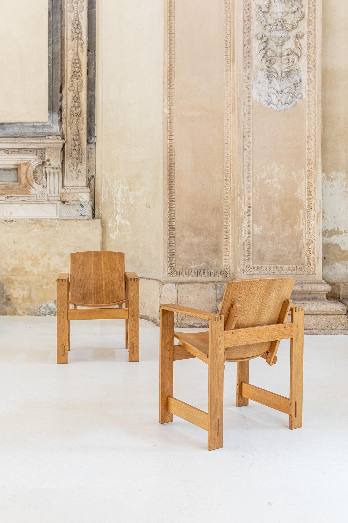 Late 20th Century Midcentury Regina chairs by Giuseppe Rivadossi, Italy 1960