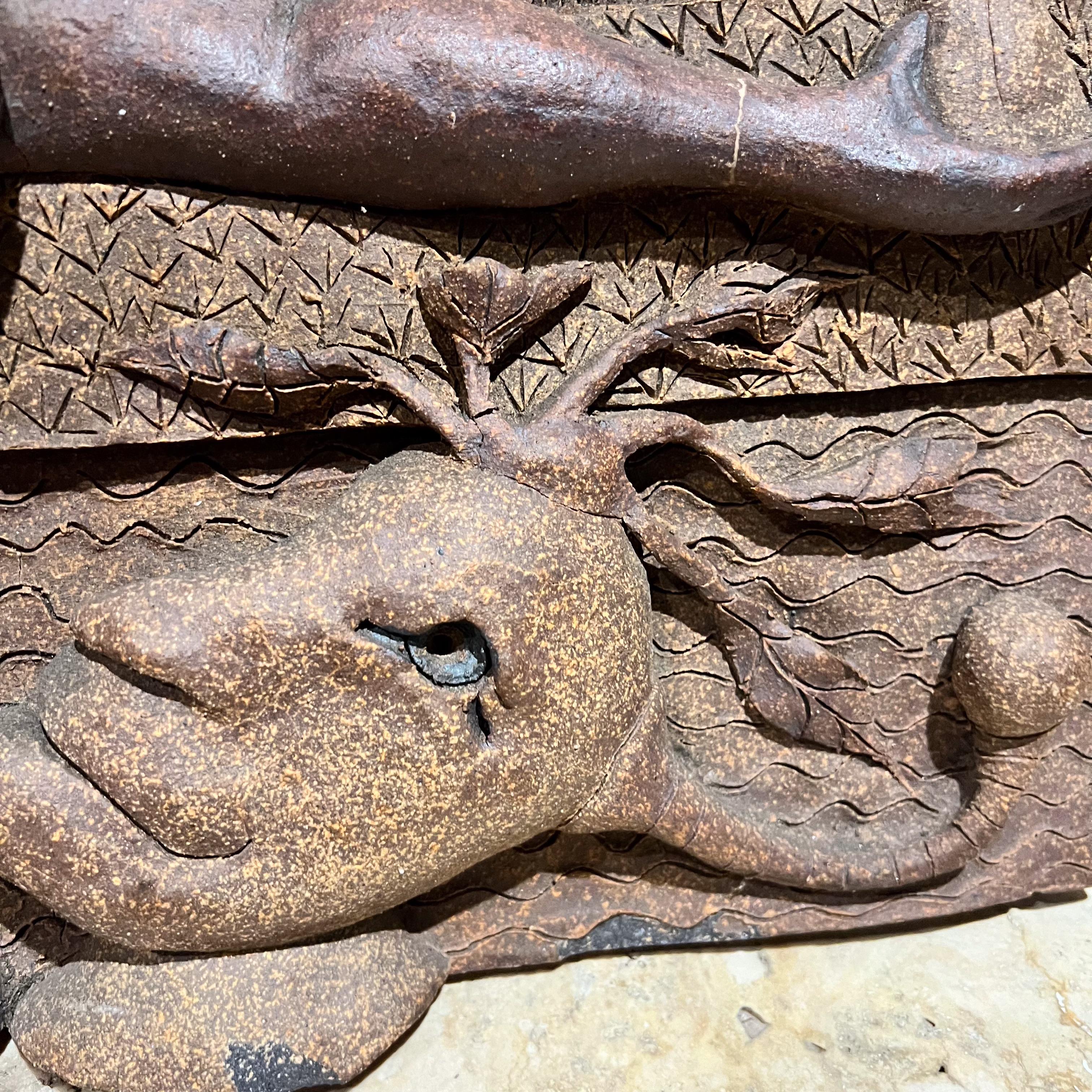 Arte da parete in rilievo del Medioevo Scultura in ceramica in vendita 7