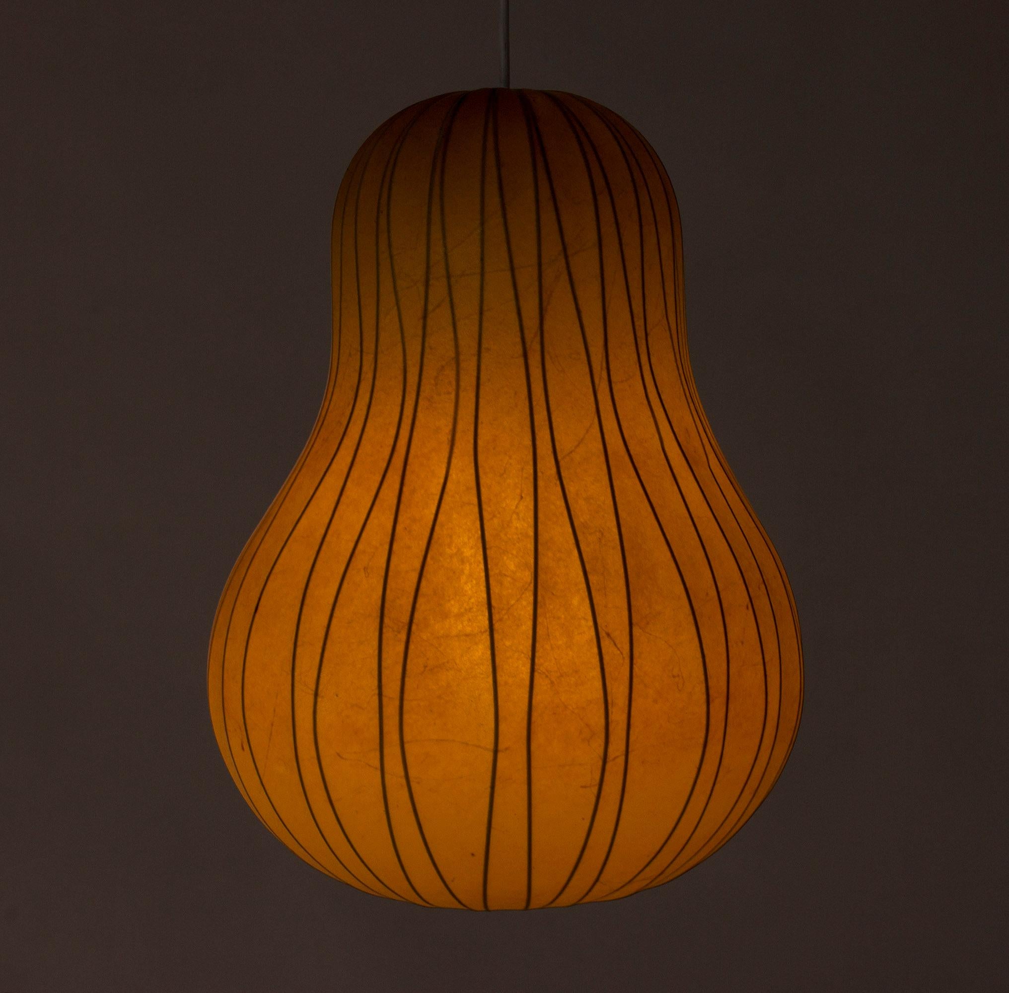 Swedish Midcentury Resin Cocoon Lamp by Hans Bergström