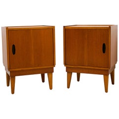 Midcentury Retro Teak Austinsuite Bedside Cabinet Tables, Set of 2