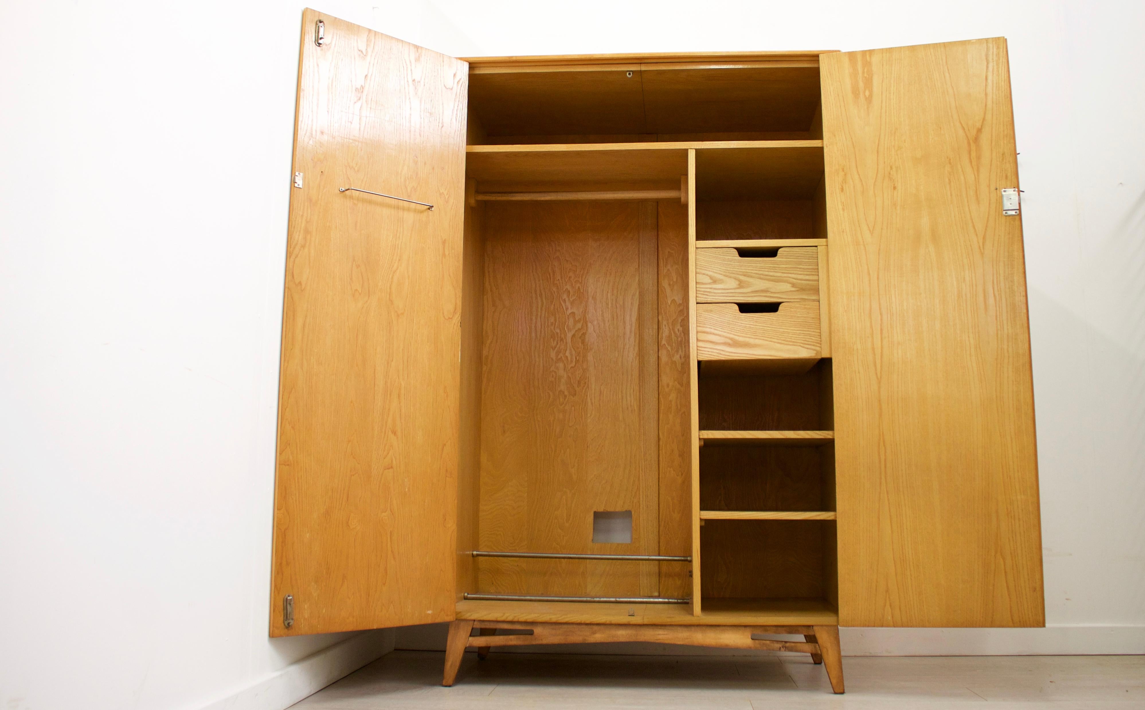 Mid-Century Modern Midcentury Retro Walnut Wardrobe