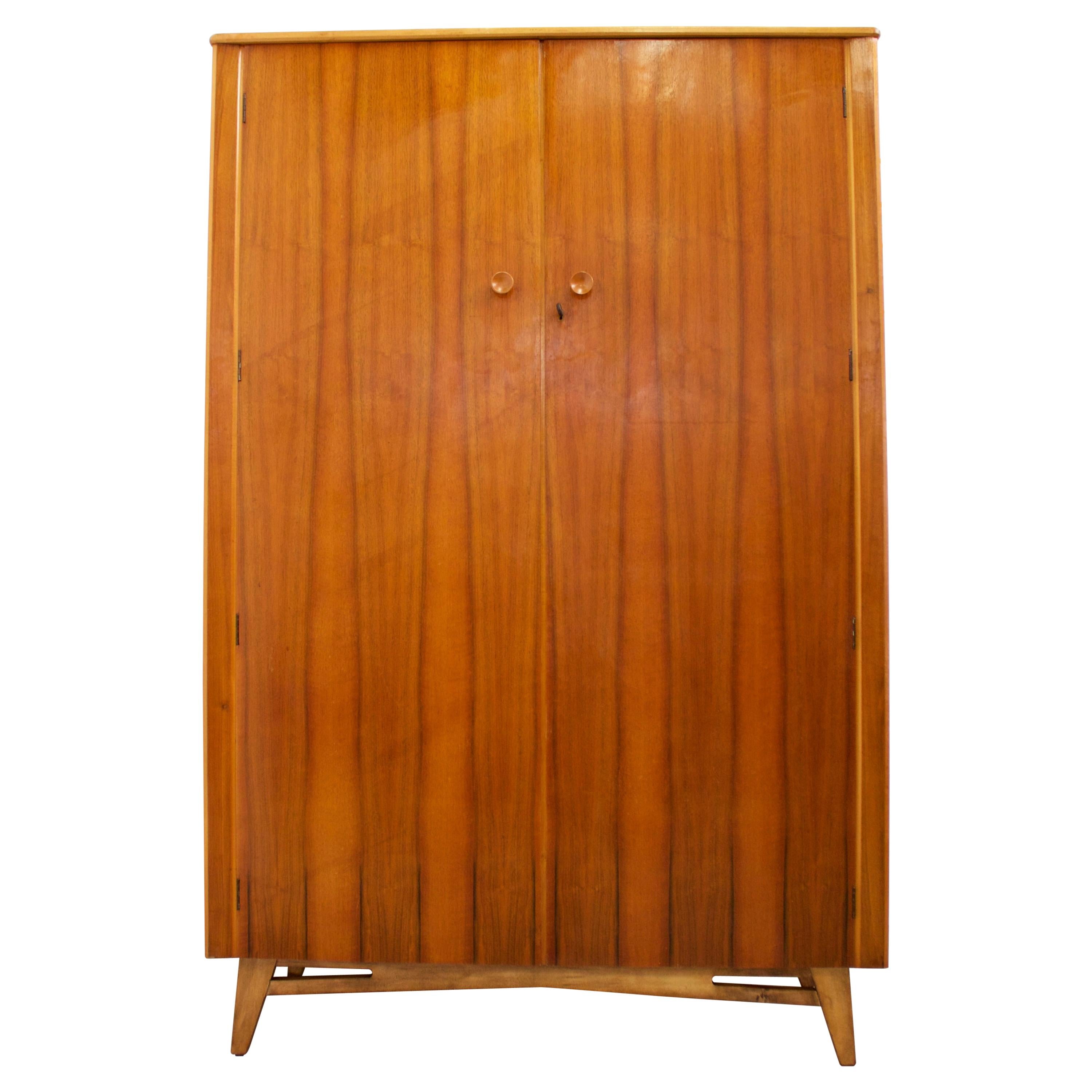 Midcentury Retro Walnut Wardrobe