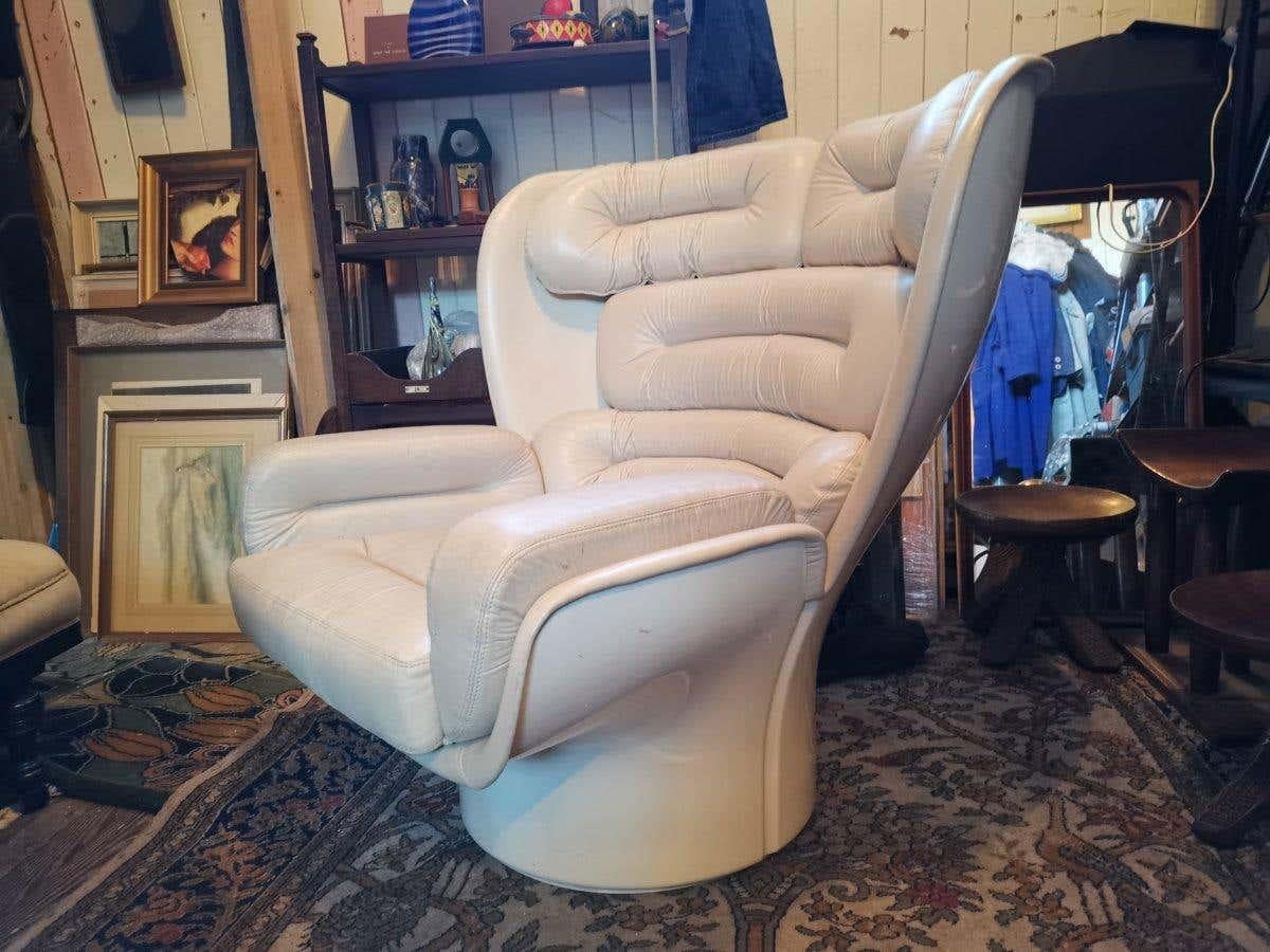 Mid-Century Modern Midcentury Revolving 'Elda' Chair, Designed by Joe Colombo for Comfort in 1963