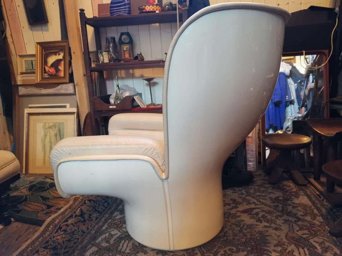 European Midcentury Revolving 'Elda' Chair, Designed by Joe Colombo for Comfort in 1963