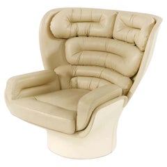 Midcentury Revolving 'Elda' Chair, Designed by Joe Colombo for Comfort in 1963