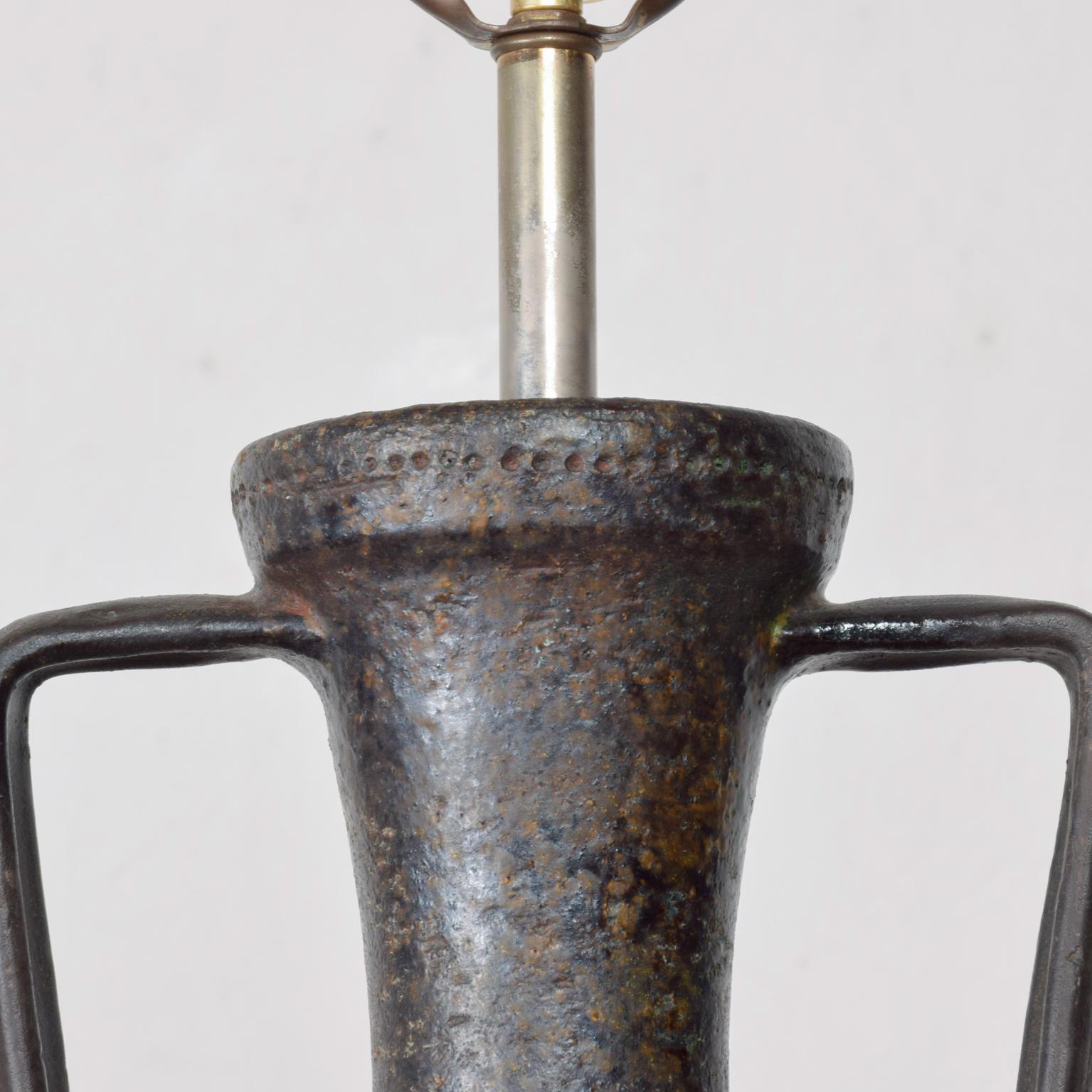 Mid-Century Modern Midcentury Rimini Blue, Aldo Londi Bitossi, Ceramic Table Lamp, 1950s