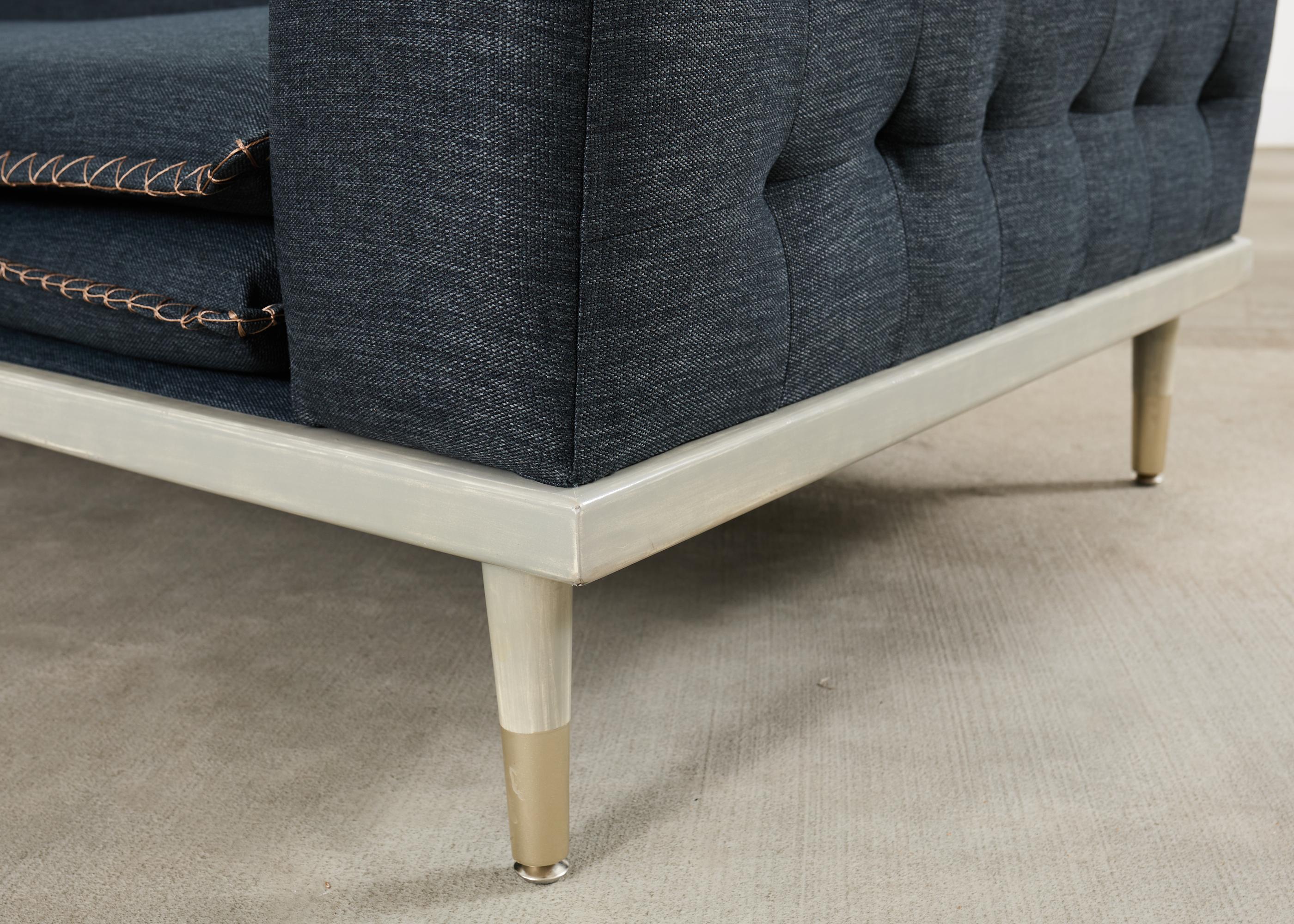 Sofá de plataforma vaquero estilo Roche Bobois de mediados de siglo en venta 7