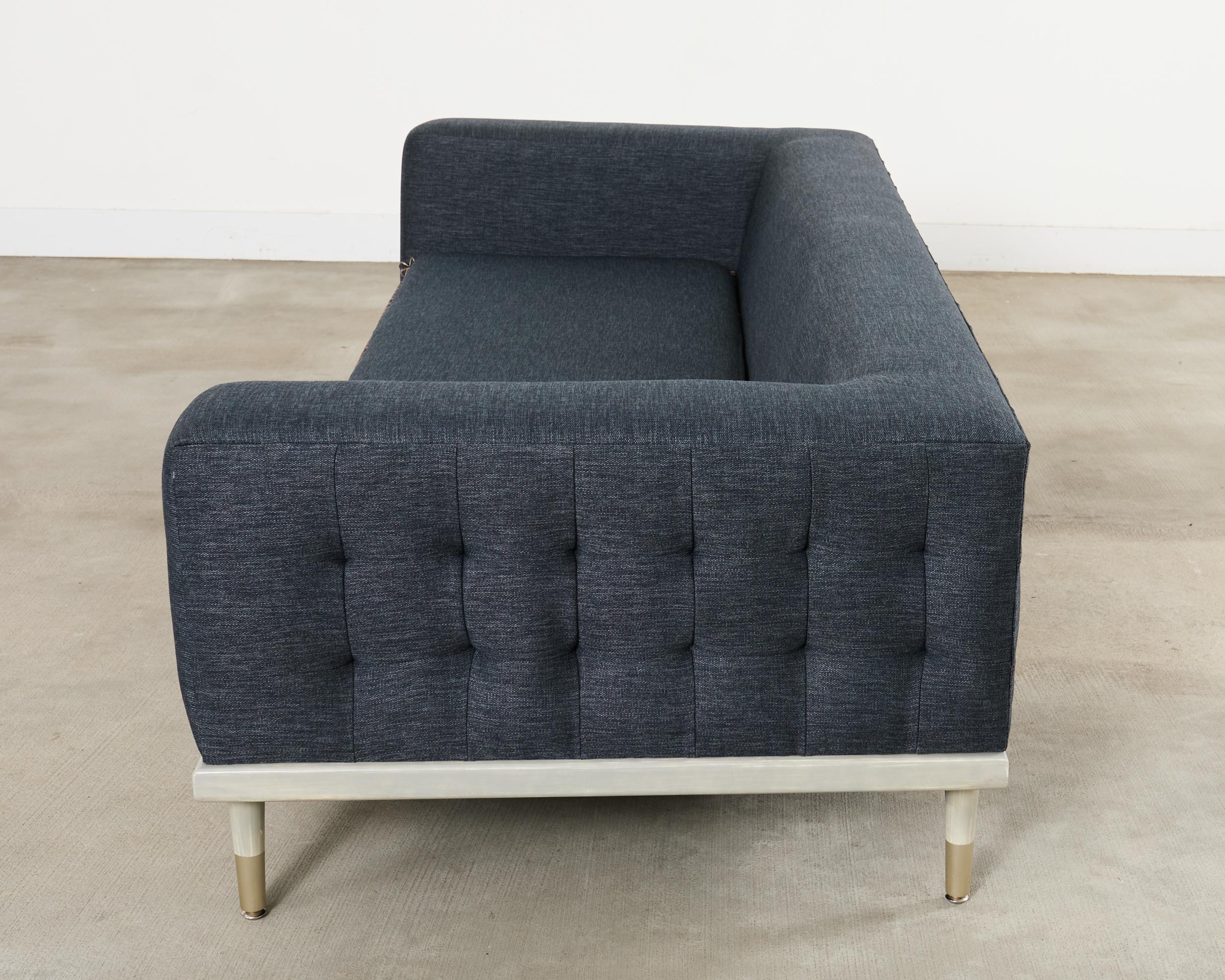 Sofá de plataforma vaquero estilo Roche Bobois de mediados de siglo en venta 8